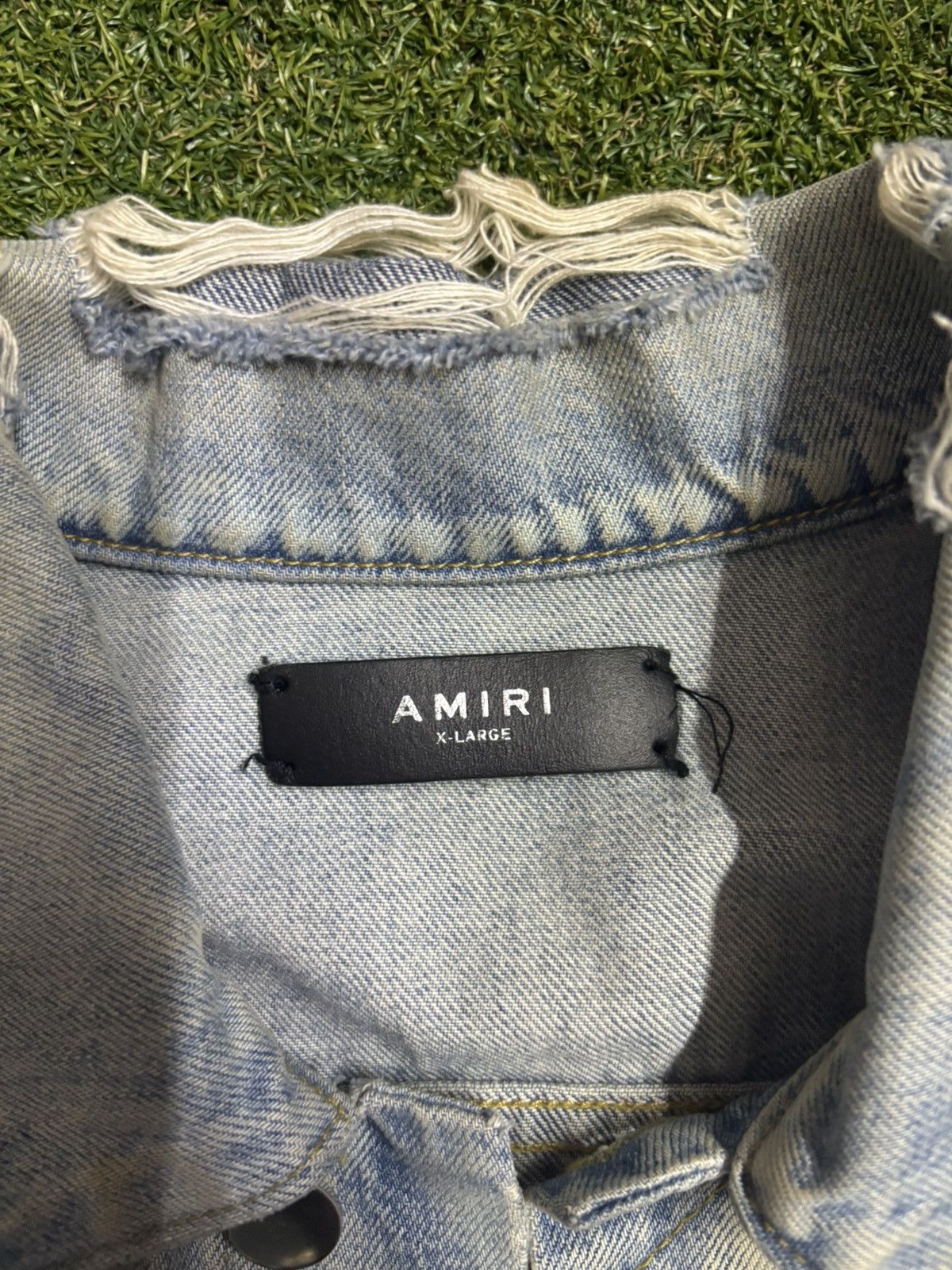 Amiri AMIRI Jimi Hendrix Denim Trucker Jacket Size US XL / EU 56 / 4 - 5 Thumbnail