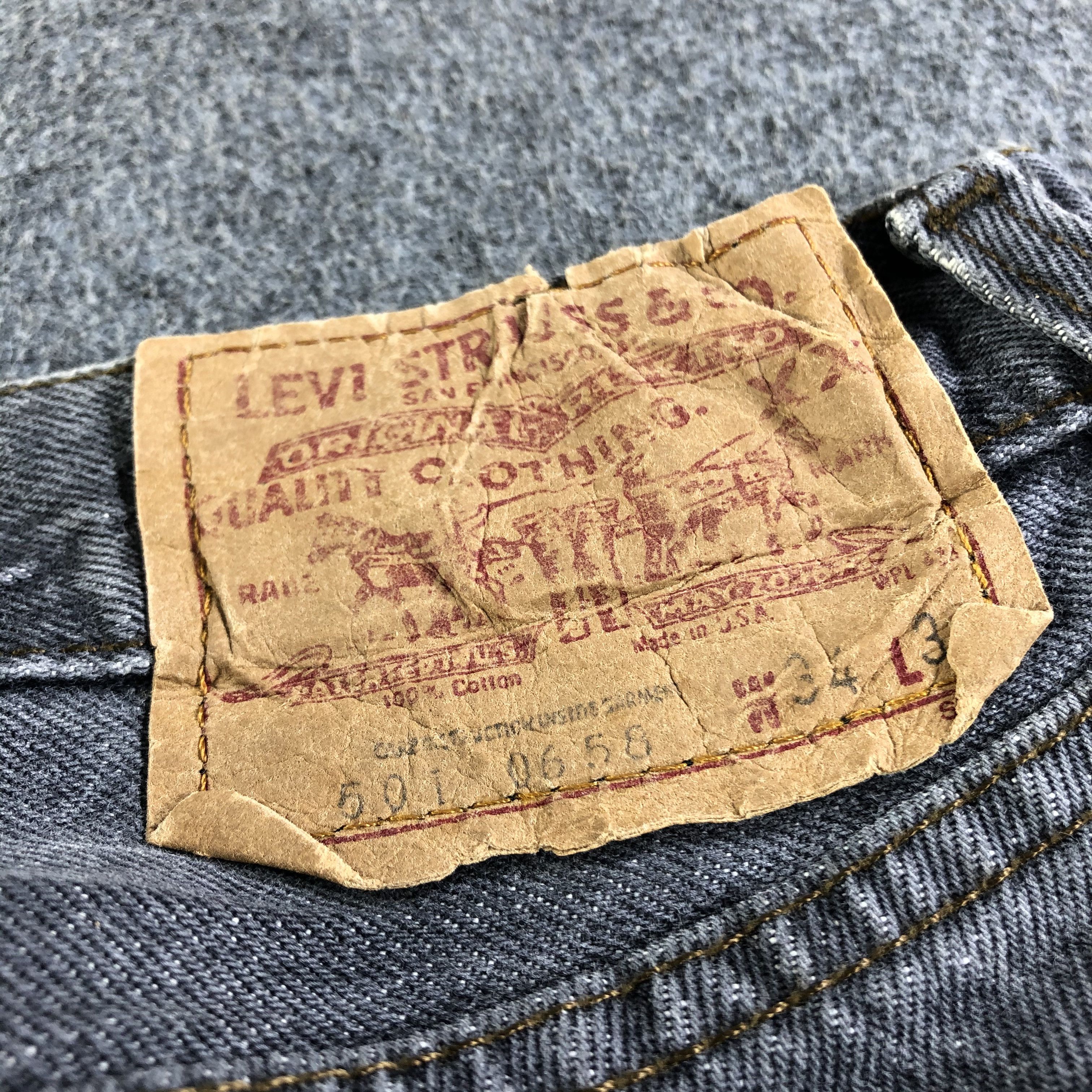 Levi's 90s Vintage Levis 501 Jeans-J3829 Size US 33 - 5 Thumbnail
