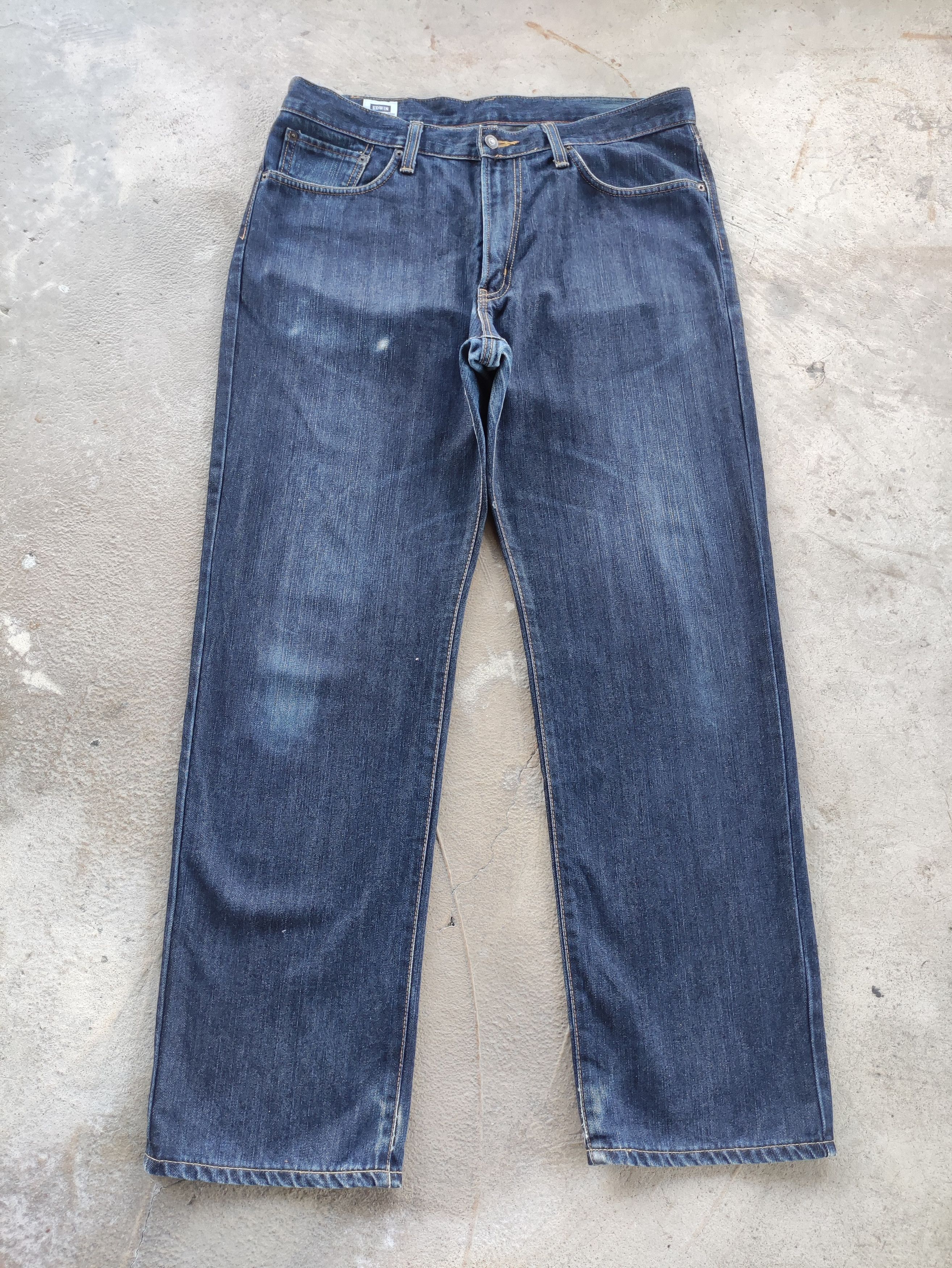 Edwin Vintage Edwin Japan Jean Distressed Faded Denim Pants Size US 39 - 1 Thumbnail