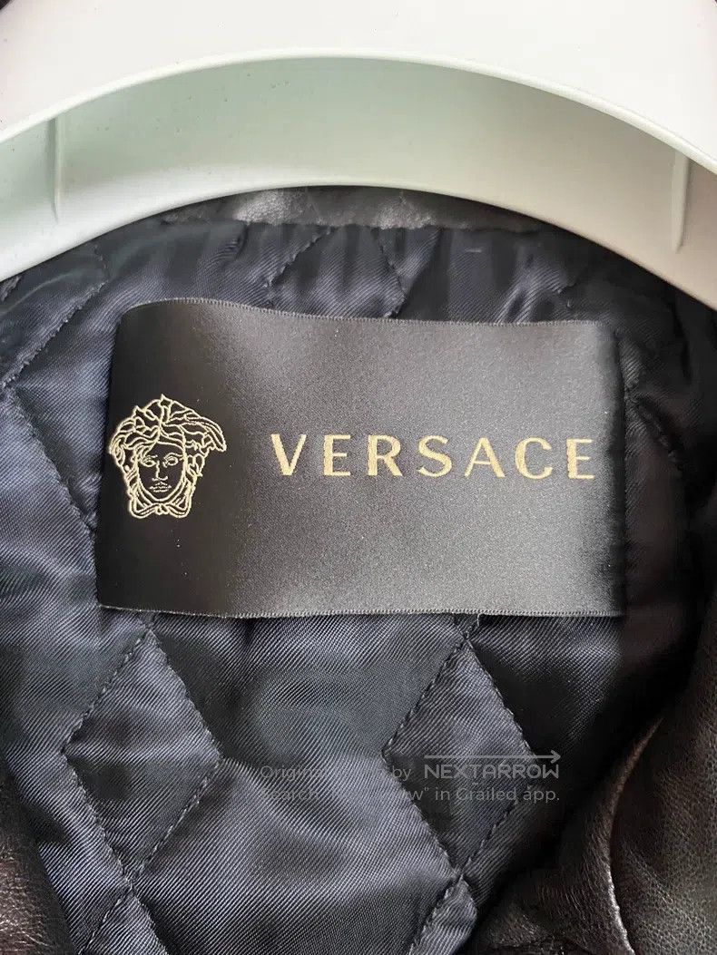Versace Versace Main line locomotive leather clothestle padded jac Size US M / EU 48-50 / 2 - 5 Thumbnail