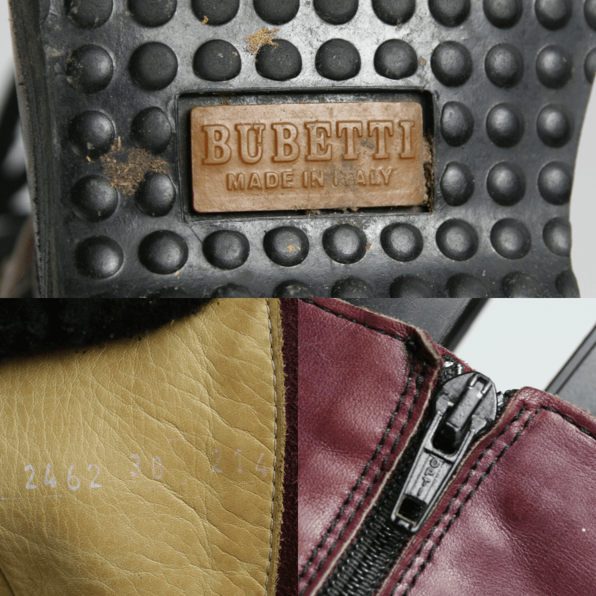 Japanese Brand Bubetti 00S Y2K Avant Garde Mid Crepe Leather Boots Vintage Size US 8 / IT 38 - 12 Thumbnail
