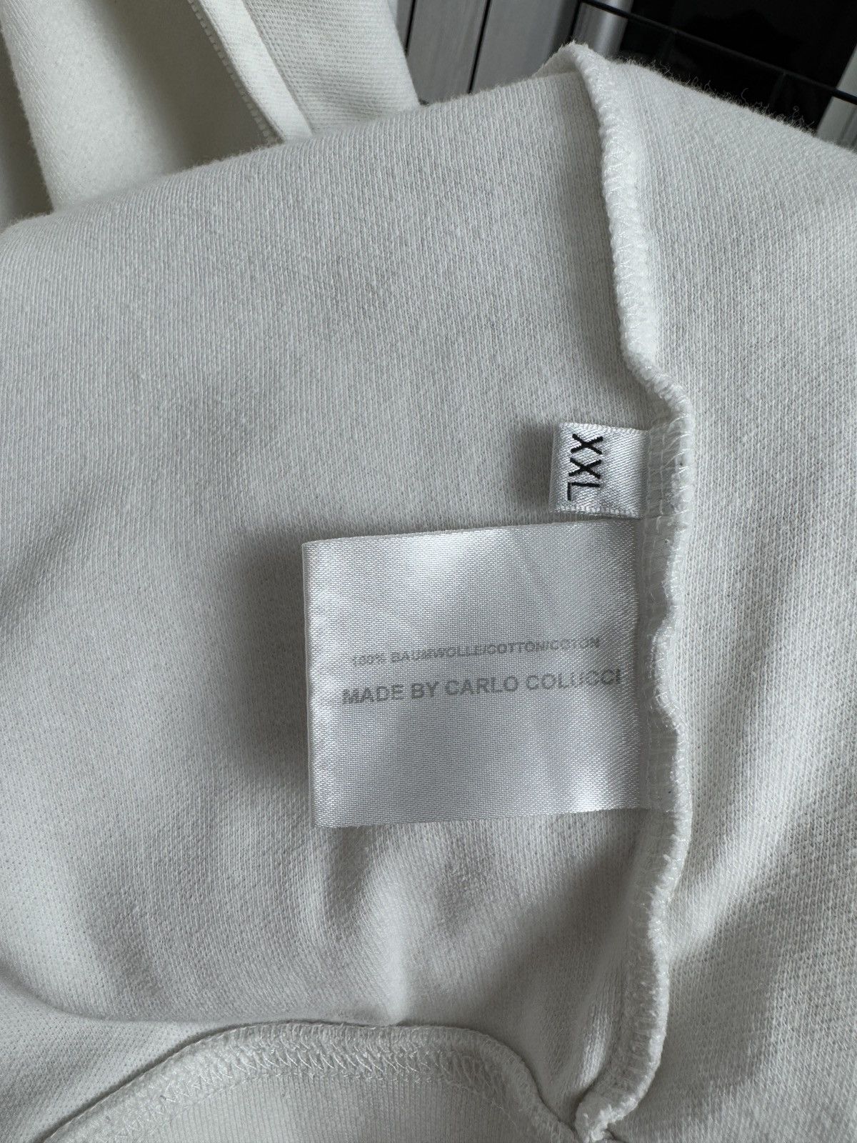 Carlo Colucci Carlo Colucci vintage white full double zip big logo sweater Size US XXL / EU 58 / 5 - 15 Thumbnail