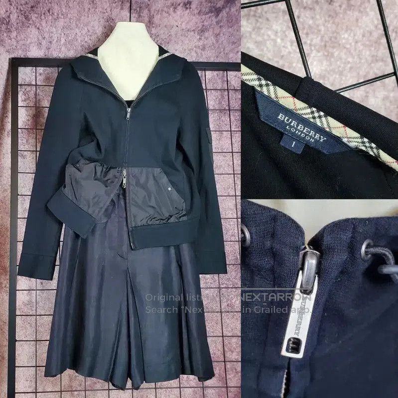 Burberry Burberry Black Cotton Blend Logo Cardigan. Size US S / EU 44-46 / 1 - 2 Thumbnail