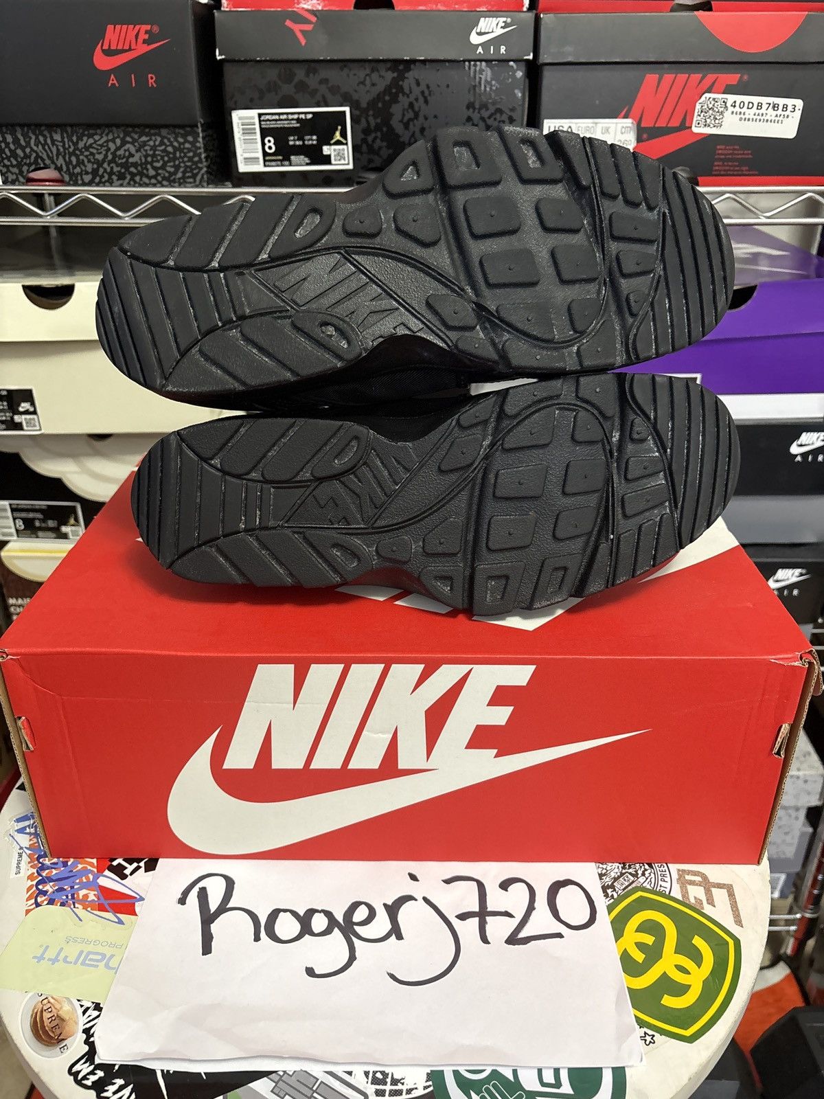 Nike Triple Black Nike Air Huarache Trainer Size US 8 / EU 41 - 6 Thumbnail