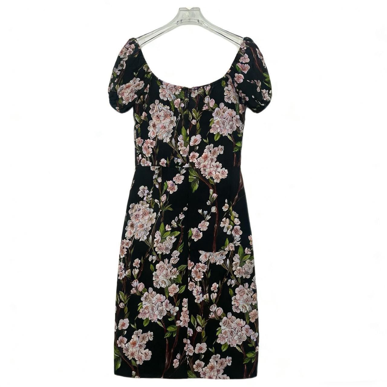 Dolce & Gabbana Dolce & Gabbana Peach Retro Short Sleeve Dress K26WX Size XS / US 0-2 / IT 36-38 - 2 Thumbnail
