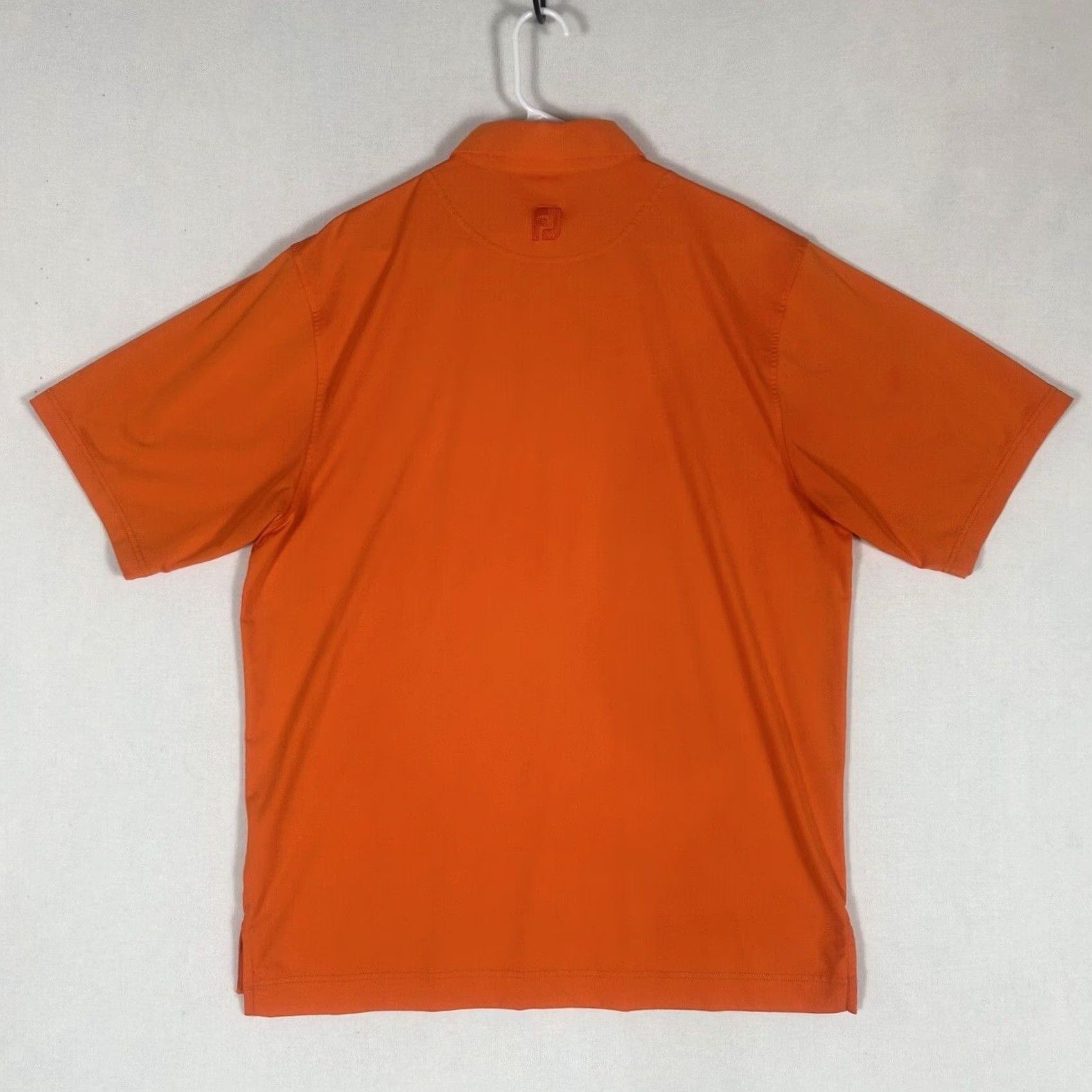 Footjoy FootJoy Polo Shirt Mens L Short Sleeve Pullover Orange Striped Golf Casual S/S FJ Shirt Mens ORANGE Striped Golf Polo Shirt Men L Size US L / EU 52-54 / 3 - 5 Thumbnail