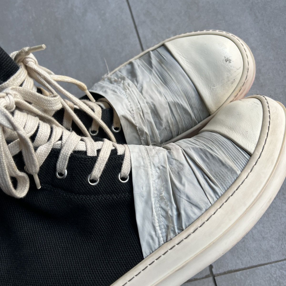 Rick Owens × Rick Owens Drkshdw (Last Drop) Rick Owens Wrap Ramones Size US 9 / EU 42 - 9 Thumbnail
