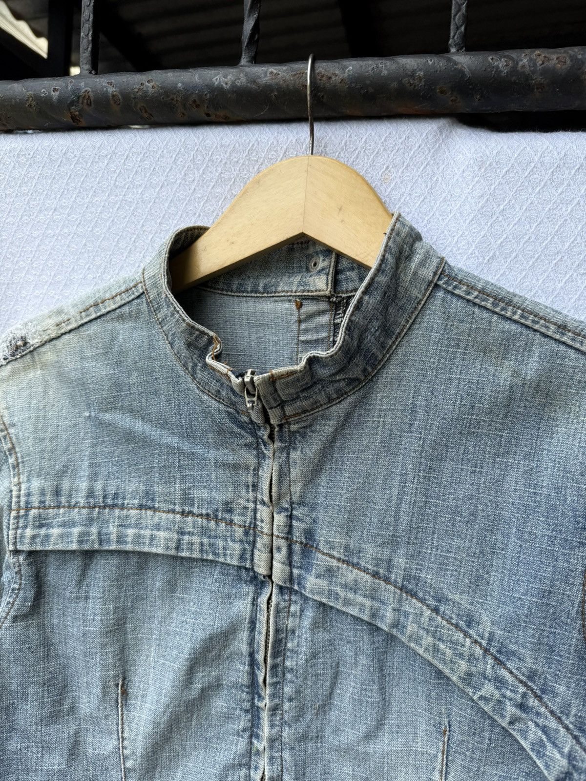 Japanese Brand Japanese Zipper Denim Jacket Ifsixwasnine lgb Styled Size US S / EU 44-46 / 1 - 5 Thumbnail