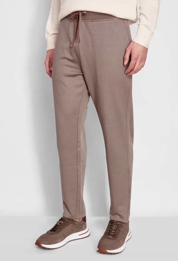 Loro Piana o1srvl11e0424 Pantalone Cairns Sweatpants in Brown Size US 34 / EU 50 - 2 Thumbnail