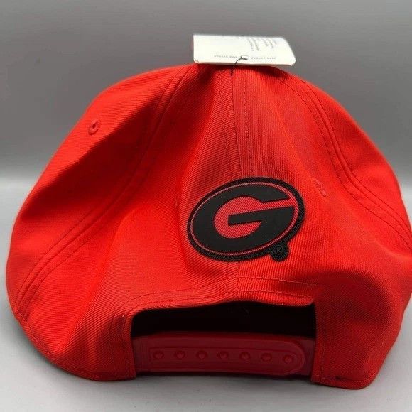 Nike Georgia Bulldogs x Nike Rise Hat Men M-L Red Snap Back Cap Size ONE SIZE - 5 Thumbnail