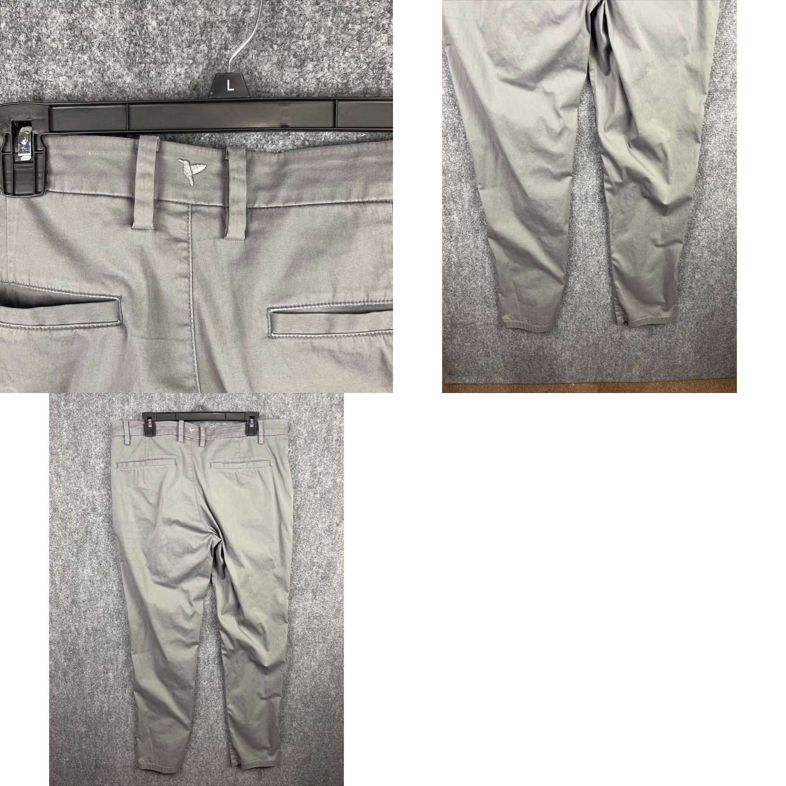 Vintage Birddogs Pants Mens 36x32 Gray Stretch Chino Lined Casual Performance Trouser Shirt Size US 36 / EU 52 - 9 Thumbnail