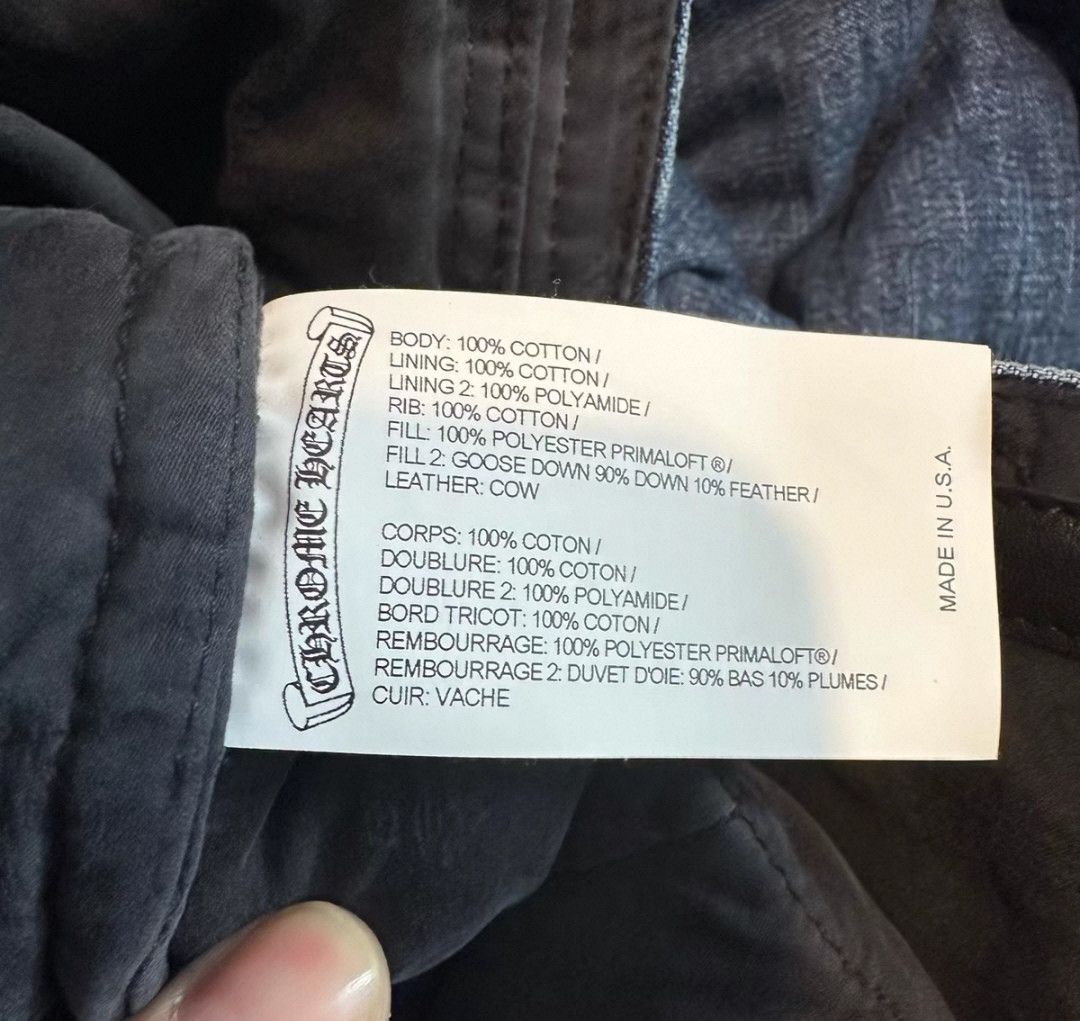 Christian Louboutin blue quilted denim puffer jacket-yw Size US L / EU 52-54 / 3 - 6 Thumbnail