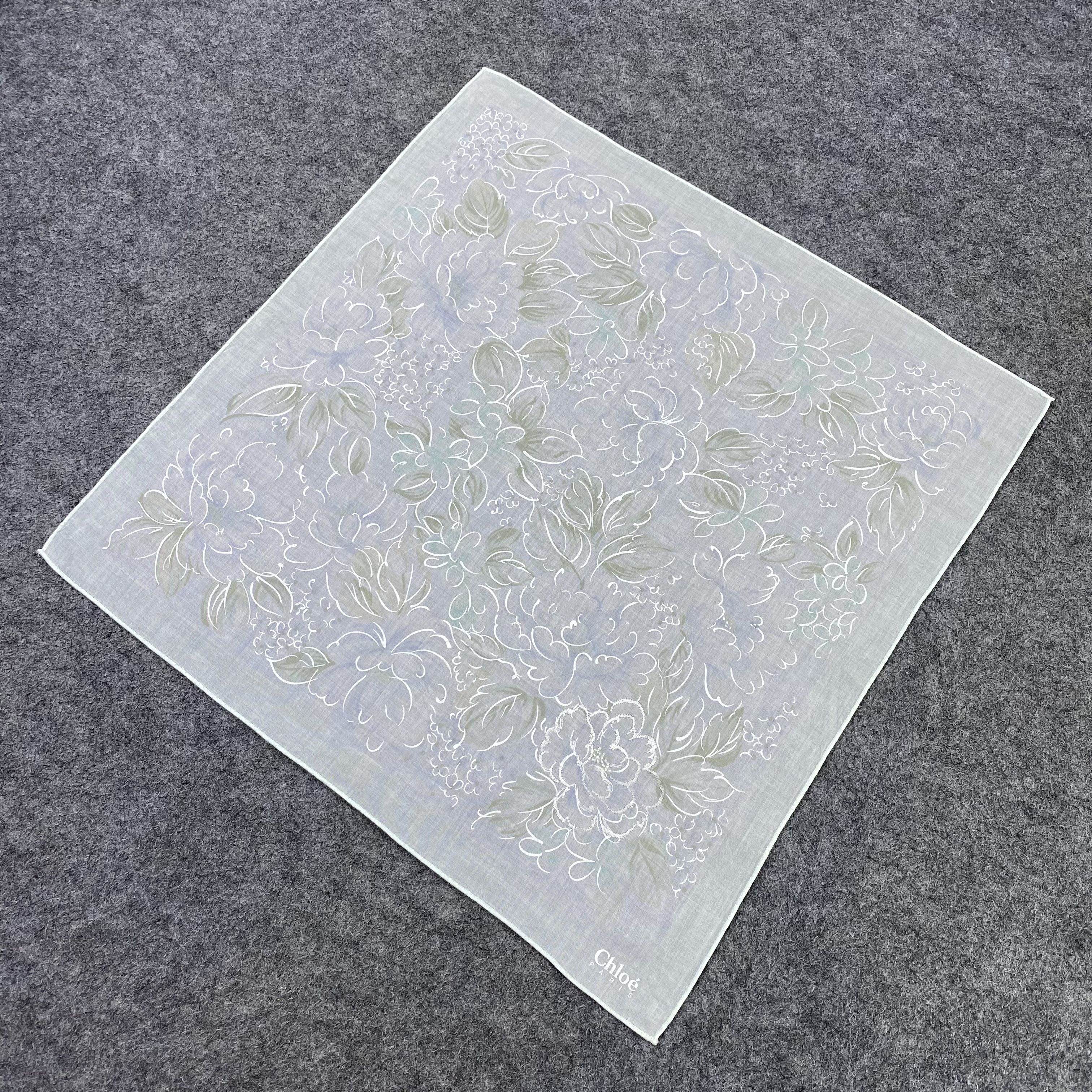 Designer Chloe Handkerchief Neckerchief Bandana-B1595 Size ONE SIZE - 4 Thumbnail