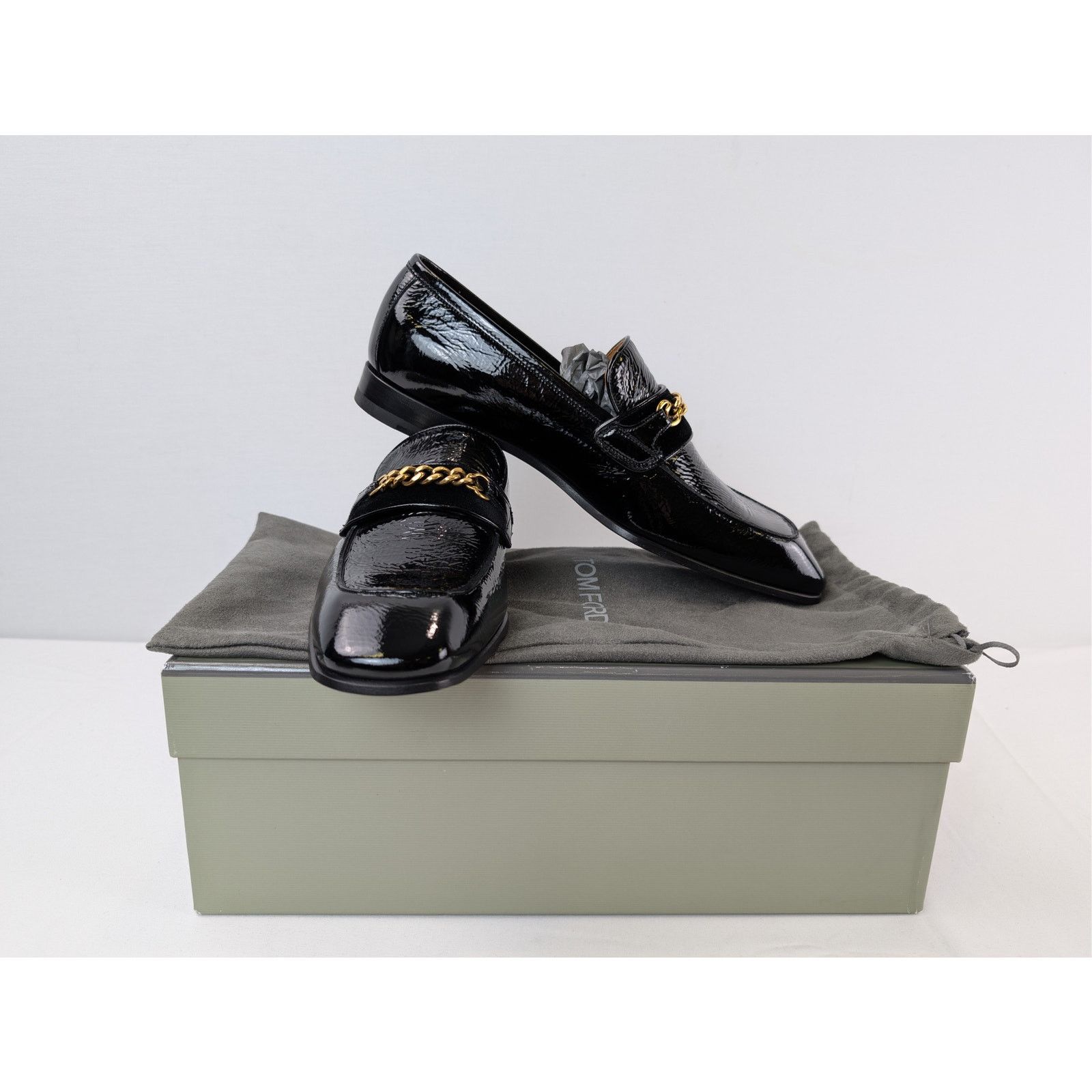 Tom Ford o1rshd1 Men's Formal Loafers Shoe Boots in Black 8 TF Size US 8 / EU 41 - 20 Thumbnail