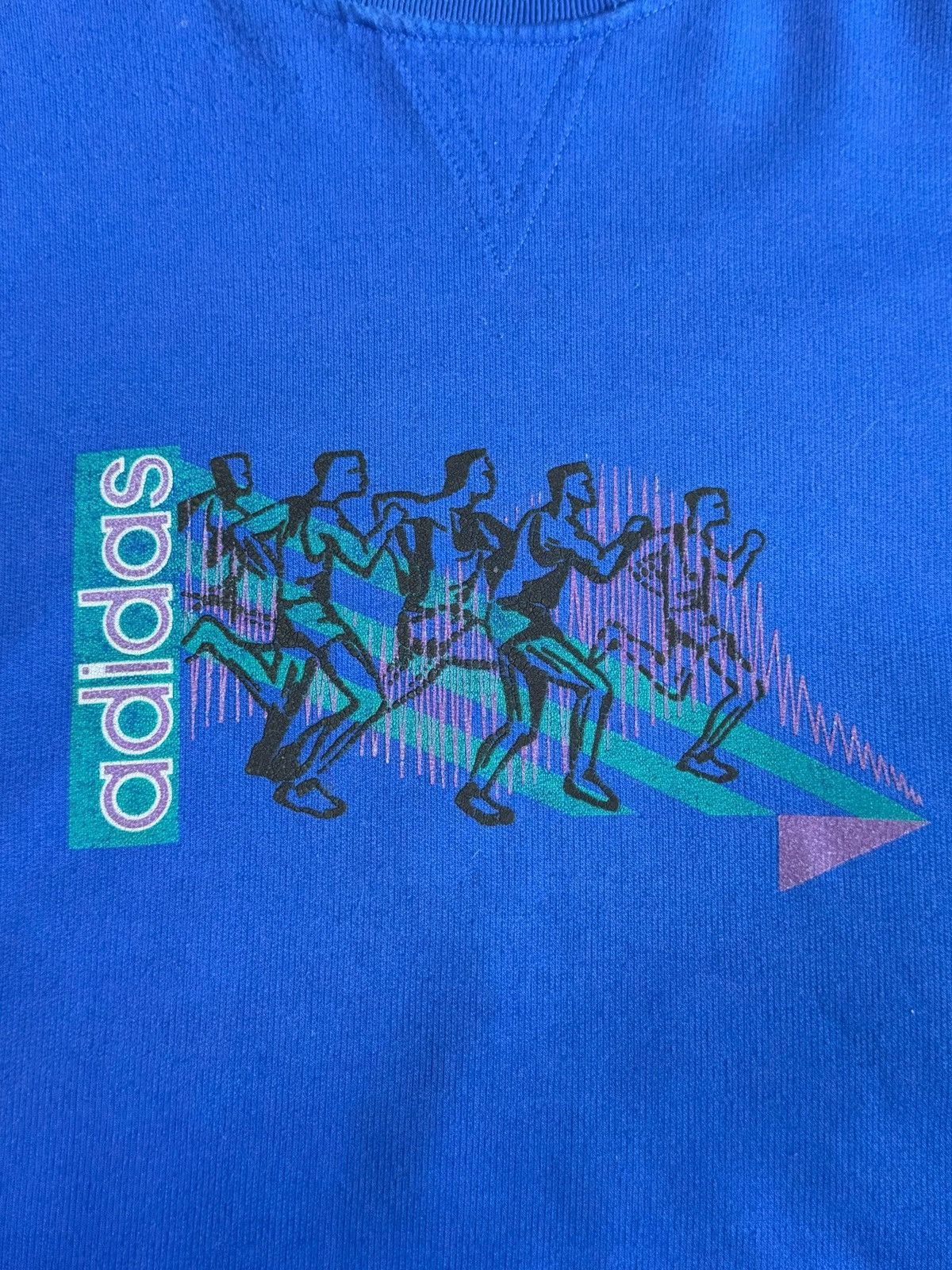 Adidas Vintage Adidas Olympic Marathon Sweatshirt Big Logo XL 90s Size US XL / EU 56 / 4 - 5 Thumbnail
