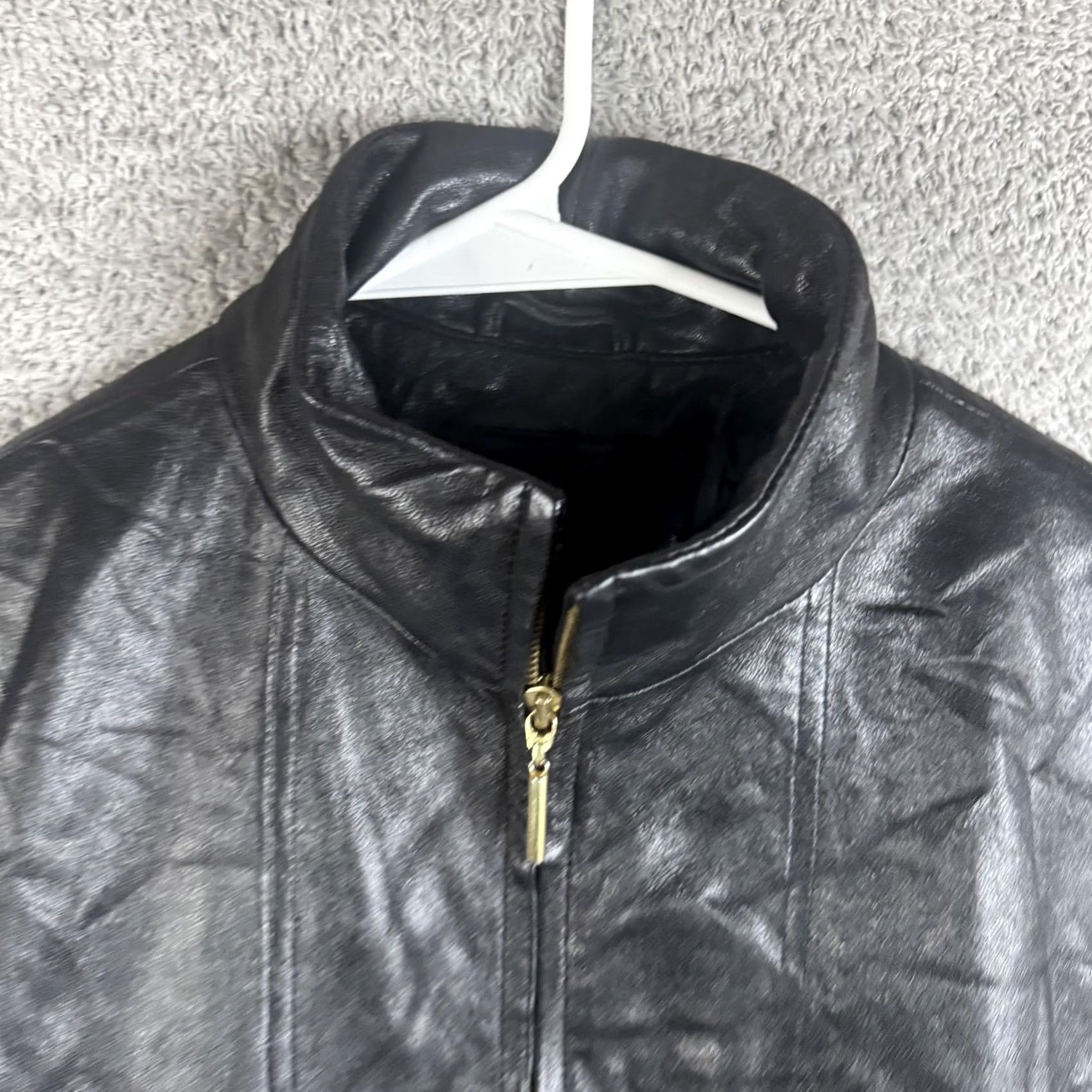 Vintage Wilsons Leather Pelle Studio Jacket Womens XL Black Leather Full Zip Lined Size XL / US 12-14 / IT 48-50 - 6 Thumbnail
