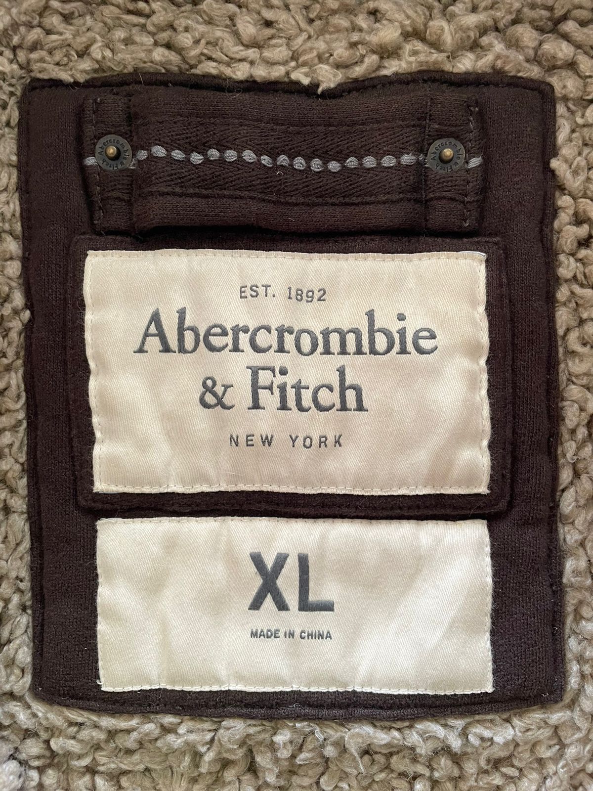 Abercrombie & Fitch Y2k Abercrombie & Fitch Fur Hoodie Brown Size US XL / EU 56 / 4 - 5 Thumbnail