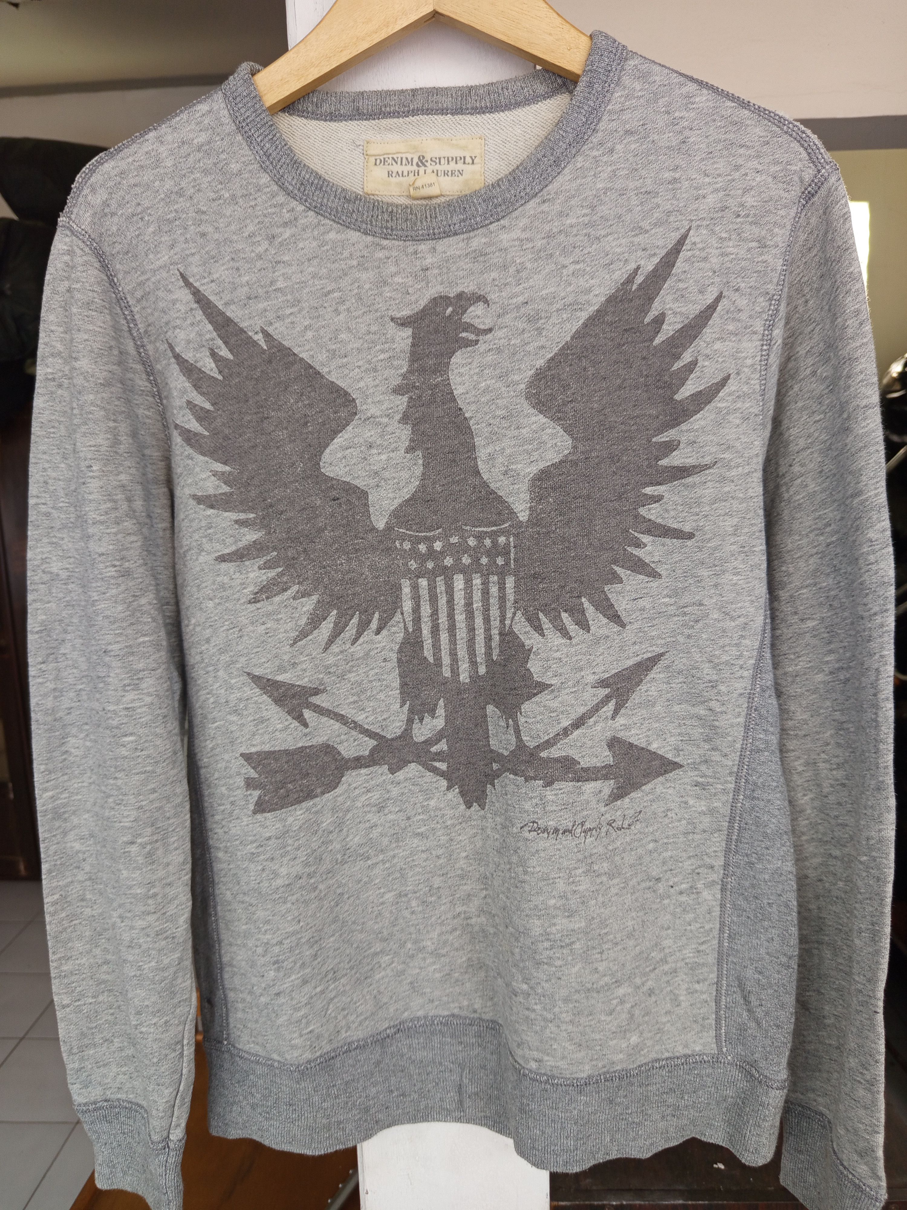 Denim & Supply Ralph Lauren Denim & Supply Ralph Lauren Eagle Crest Sweatshirt Size US S / EU 44-46 / 1 - 1 Thumbnail