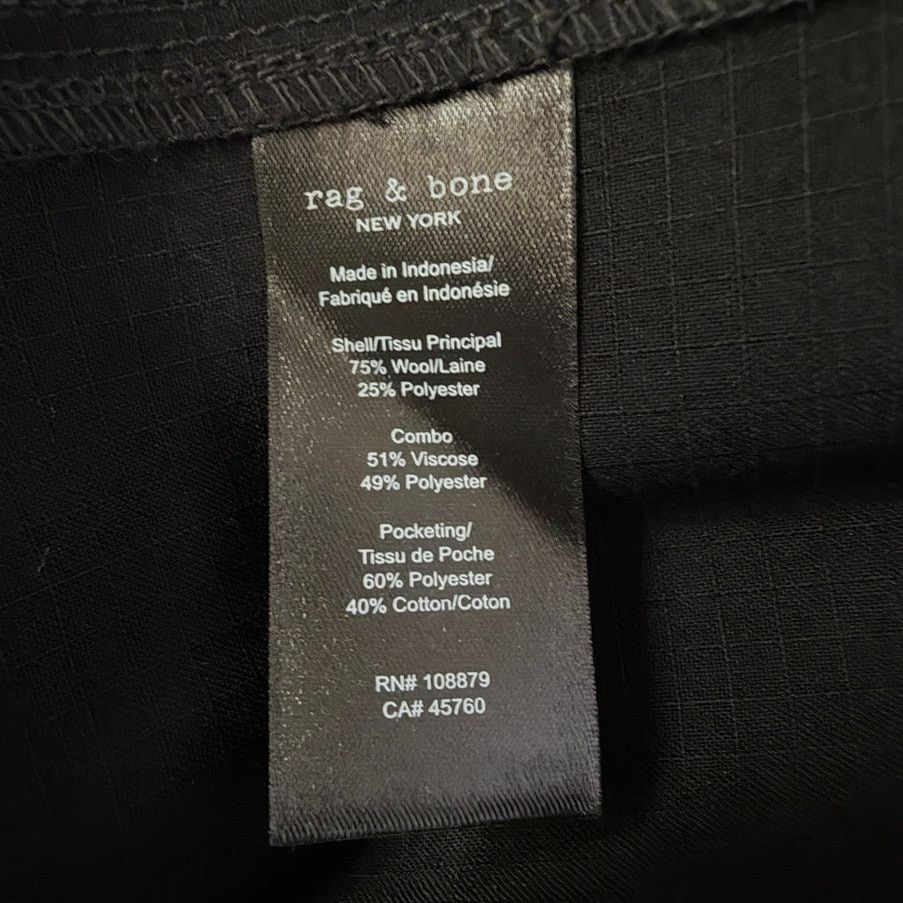 Rag & Bone Rag & Bone NWT Black Hyde Ripstop Wool Shirt Jacket Size US L / EU 52-54 / 3 - 5 Thumbnail