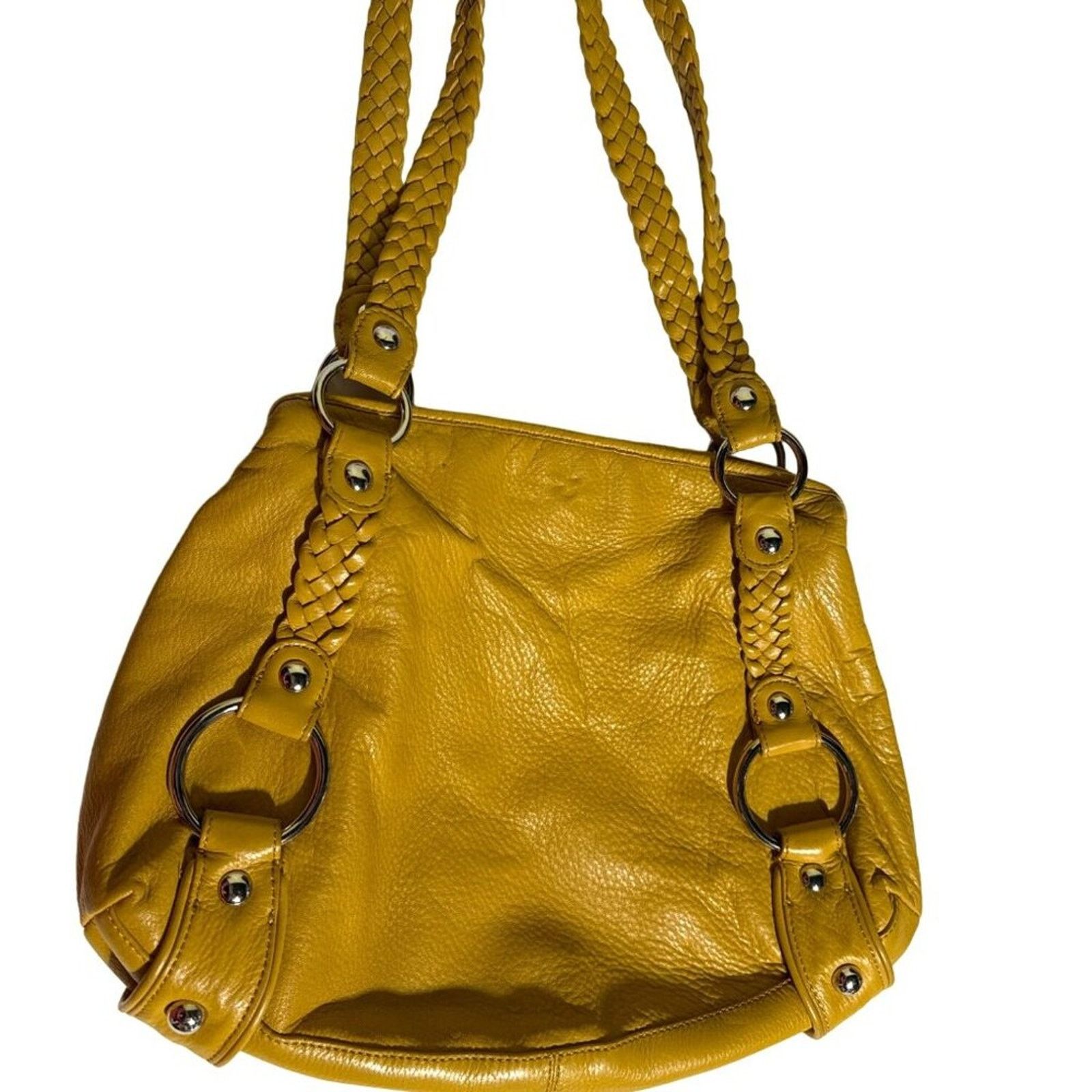 Banana Republic Banana Republic Shoulder Bag Hobo Mustard Braided Handle Size ONE SIZE - 2 Thumbnail