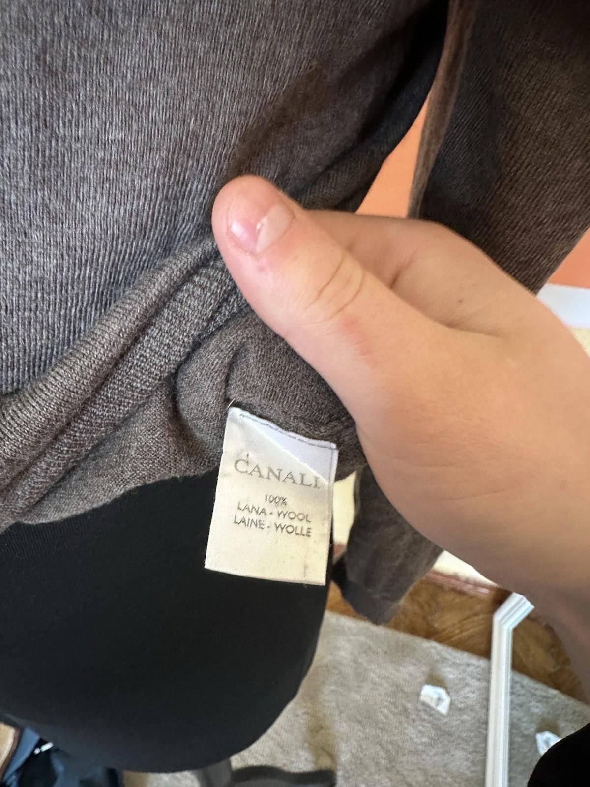 Canali Canali Sweater Men's size 52 Wool Cashmere Extrafine 1/4 Zip Size US L / EU 52-54 / 3 - 8 Thumbnail