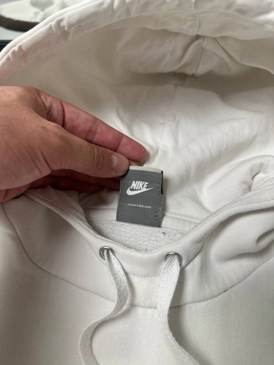 Nike × Vintage Vintage Nike Brown/White Boxy Hoodie Travis Size US L / EU 52-54 / 3 - 10 Thumbnail