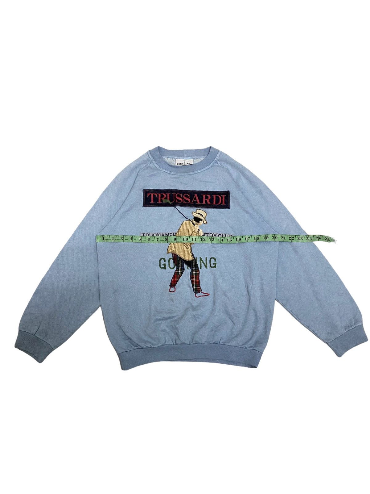 Trussardi × Vintage Offer‼️Vintage Trussardi Embroided Logo Sweatshirt Size US S / EU 44-46 / 1 - 7 Thumbnail