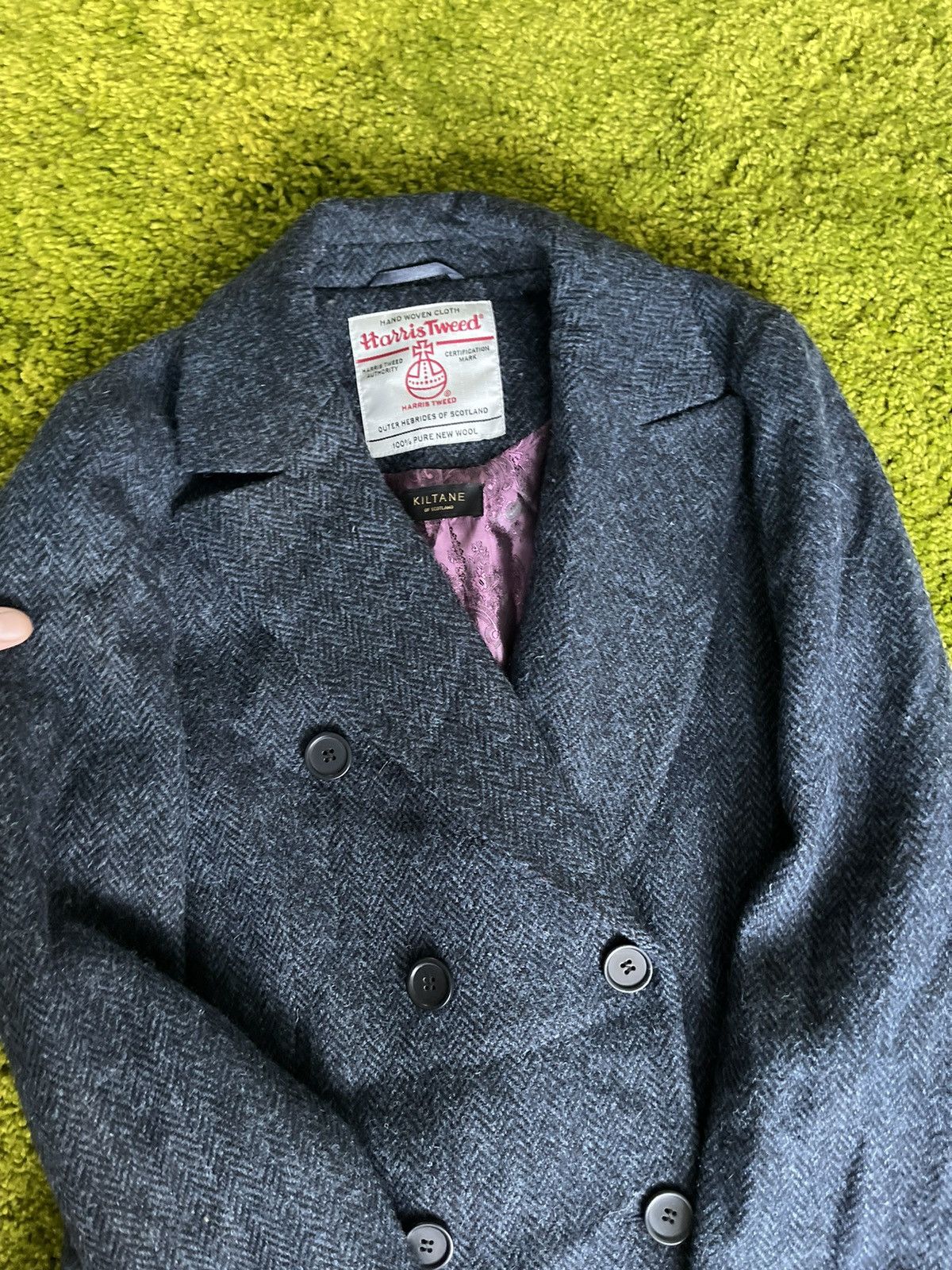 Designer × Harris Tweed Kiltane x Harris Tweed wool coat jacket Size L / US 10 / IT 46 - 3 Thumbnail