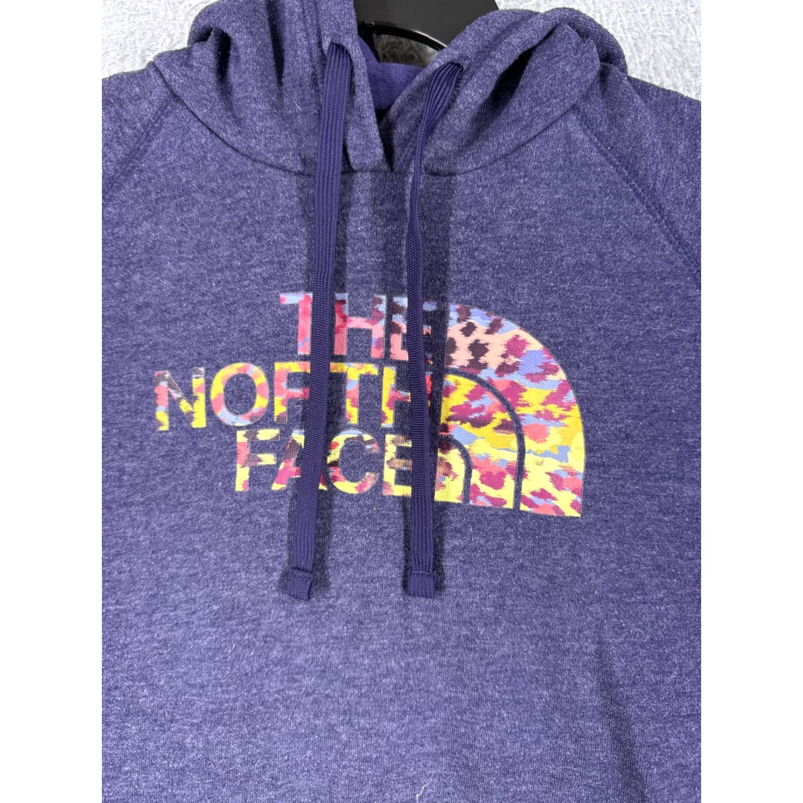 The North Face VINTAGE The North Face Hoodie Sweater Womens Medium Pullover Jersey Cotton Blend Purple Activewear Long Sleeve Casual Women Size M / US 6-8 / IT 42-44 - 6 Thumbnail