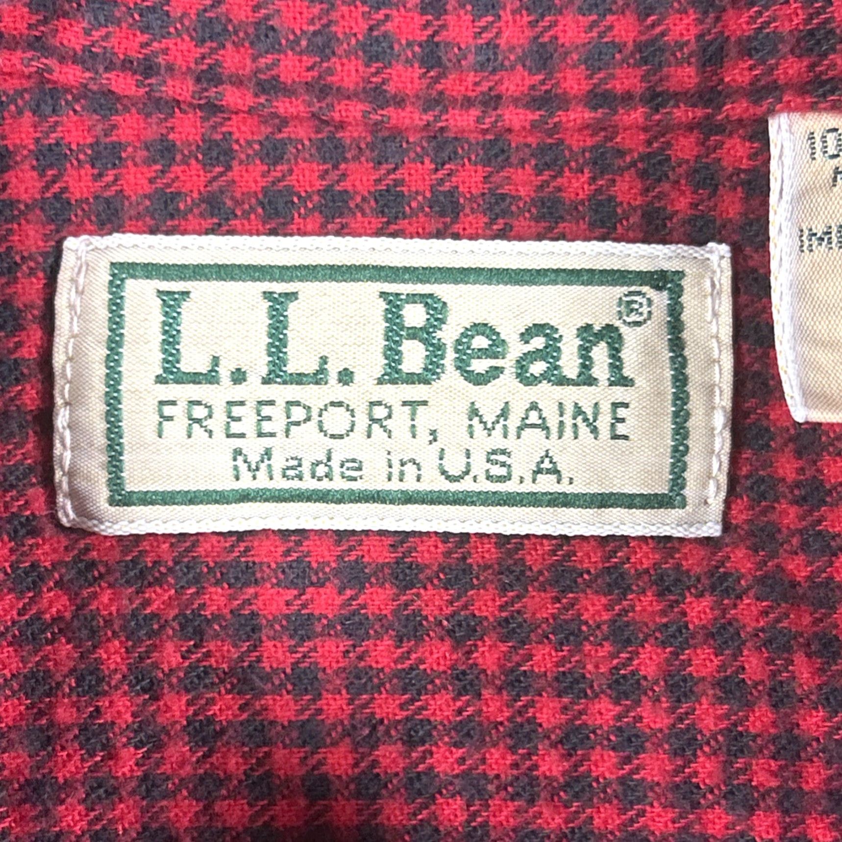 Vintage VINTAGE L.L. Bean Button-Up Long Sleeve Shirt Big 2X Red Plaid Flannel USA Men Size US XXL / EU 58 / 5 - 4 Thumbnail