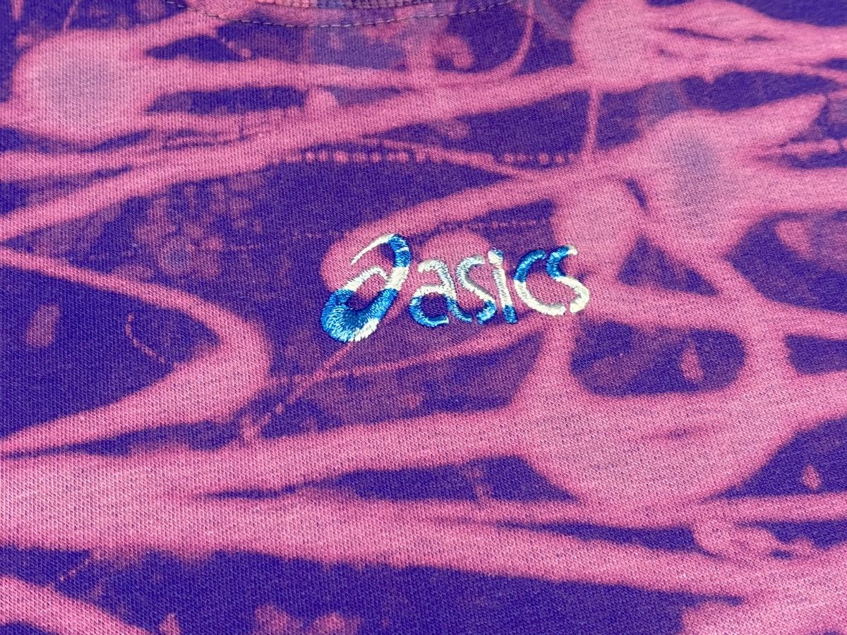 Asics 🔥LASTDROP🔥 Vintage 90s Asics Acid Dyed Mock Neck Sweatshirt Size US XL / EU 56 / 4 - 7 Thumbnail