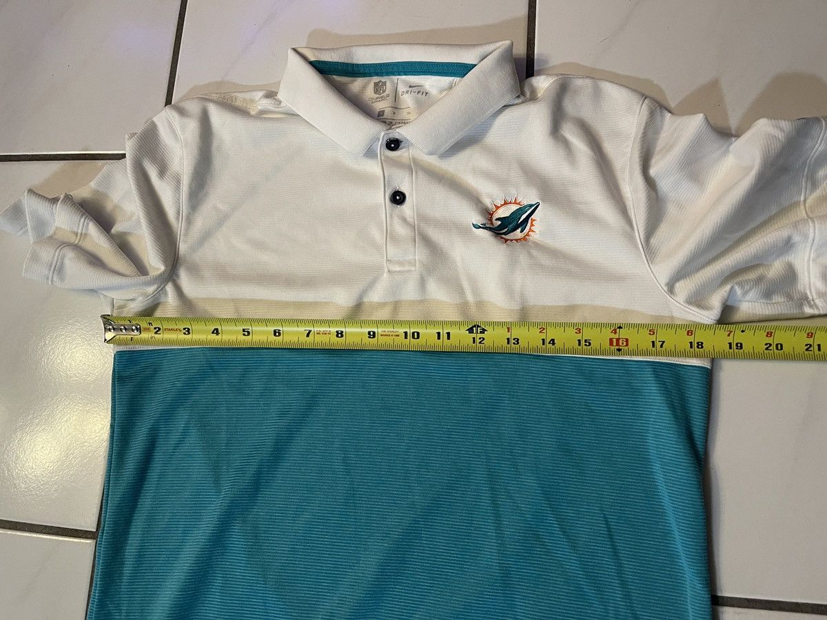 Nike Miami Dolphins Polo Shirt Mens Small White NFL Nike Dri Fit Size US S / EU 44-46 / 1 - 5 Thumbnail