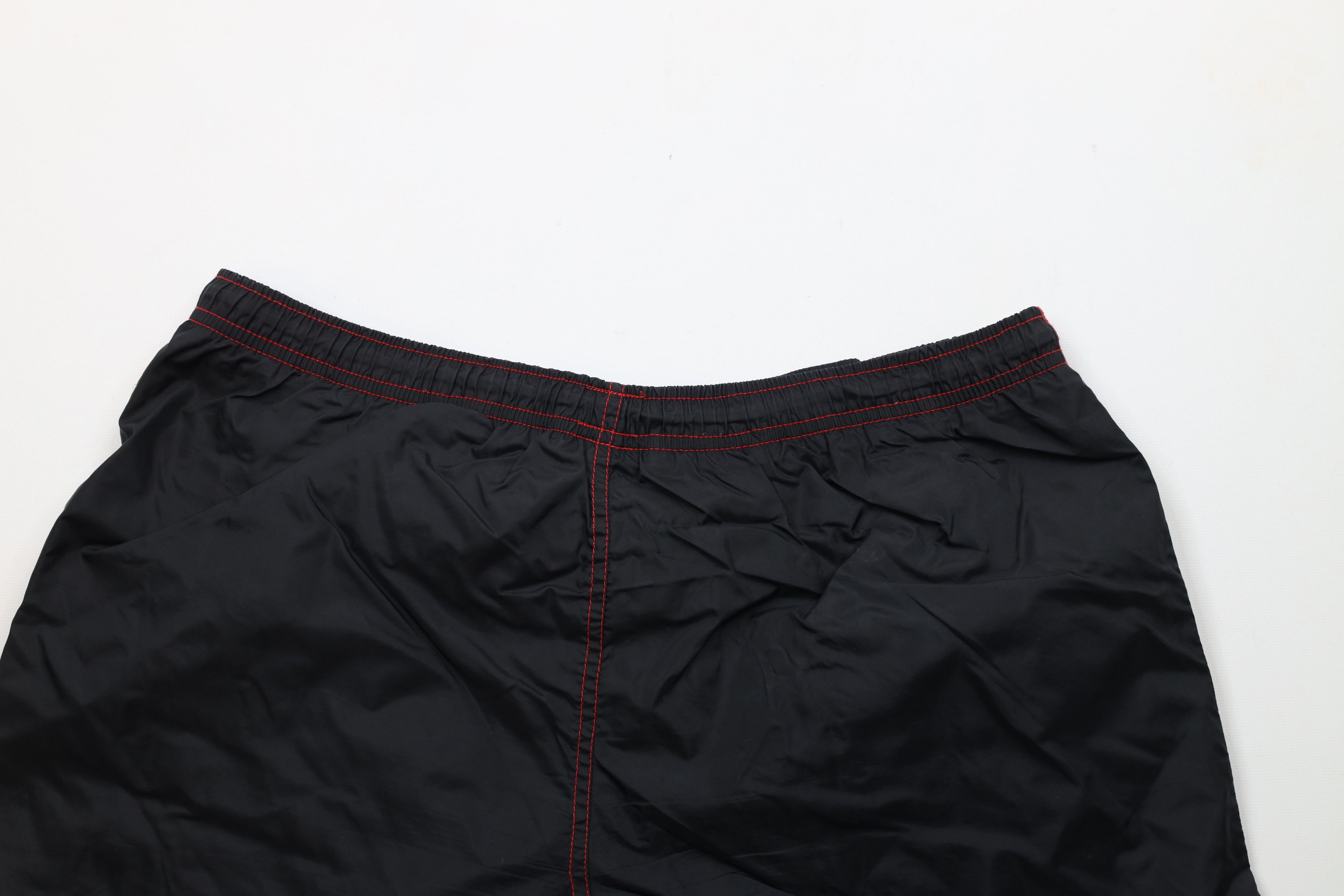 Hanes × Vintage Vintage 90s Hanes Lined Above Knee Shorts Black Nylon Size US 34 / EU 50 - 9 Thumbnail
