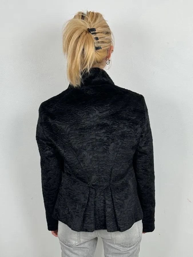 Just Cavalli 2000s Cavalli Black Faux Fur Light Jacket Size S / US 4 / IT 40 - 3 Thumbnail
