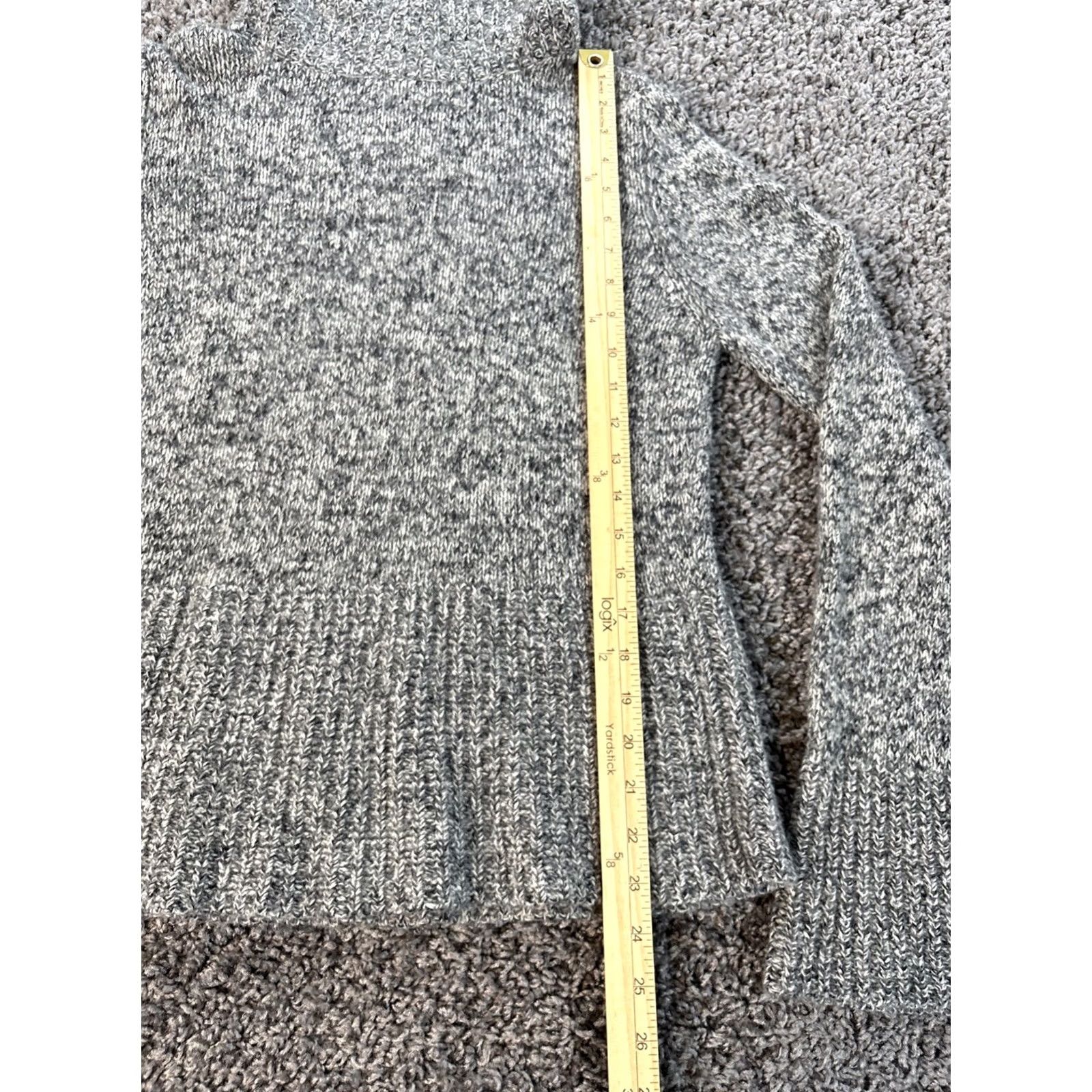 Express VINTAGE Express Sweater Turtleneck Womens XL Gray Flare Sleeve 90s Size XL / US 12-14 / IT 48-50 - 2 Thumbnail