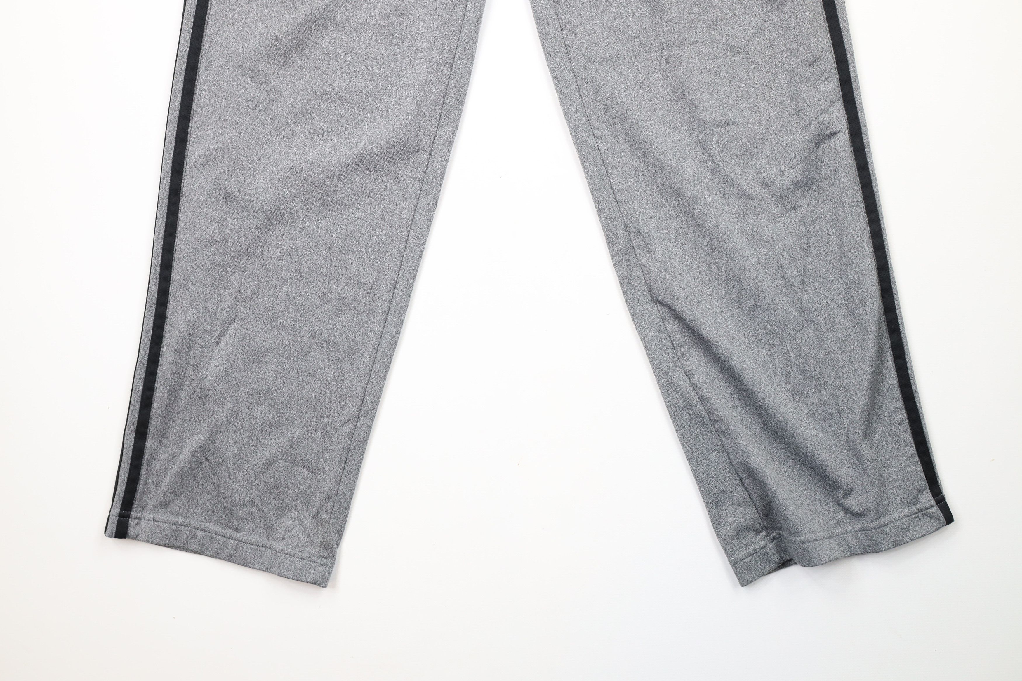 Adidas × Vintage Vintage Adidas Striped Wide Leg Sweatpants Heather Gray Size US 36 / EU 52 - 4 Thumbnail