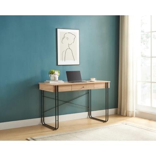 Designer × Homemade Computer Desk Writing Desk with One Drawer Metal Legs and US Size US L / EU 52-54 / 3 - 8 Thumbnail