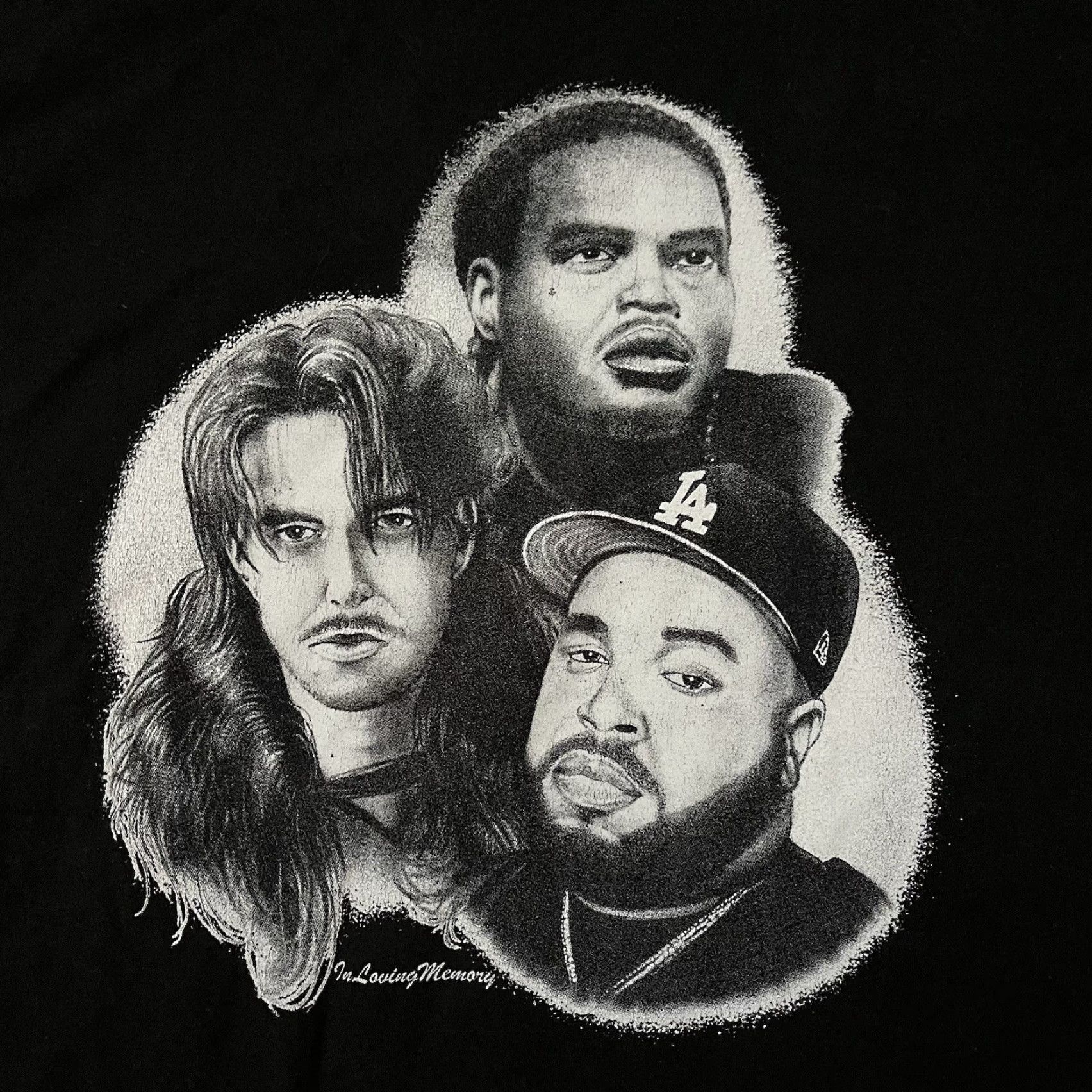Hanes BonEs In Loving Memory Tour Shirt Eddy Baker Xavier Wulf Team SESH Music Rap Tee Size US L / EU 52-54 / 3 - 3 Thumbnail