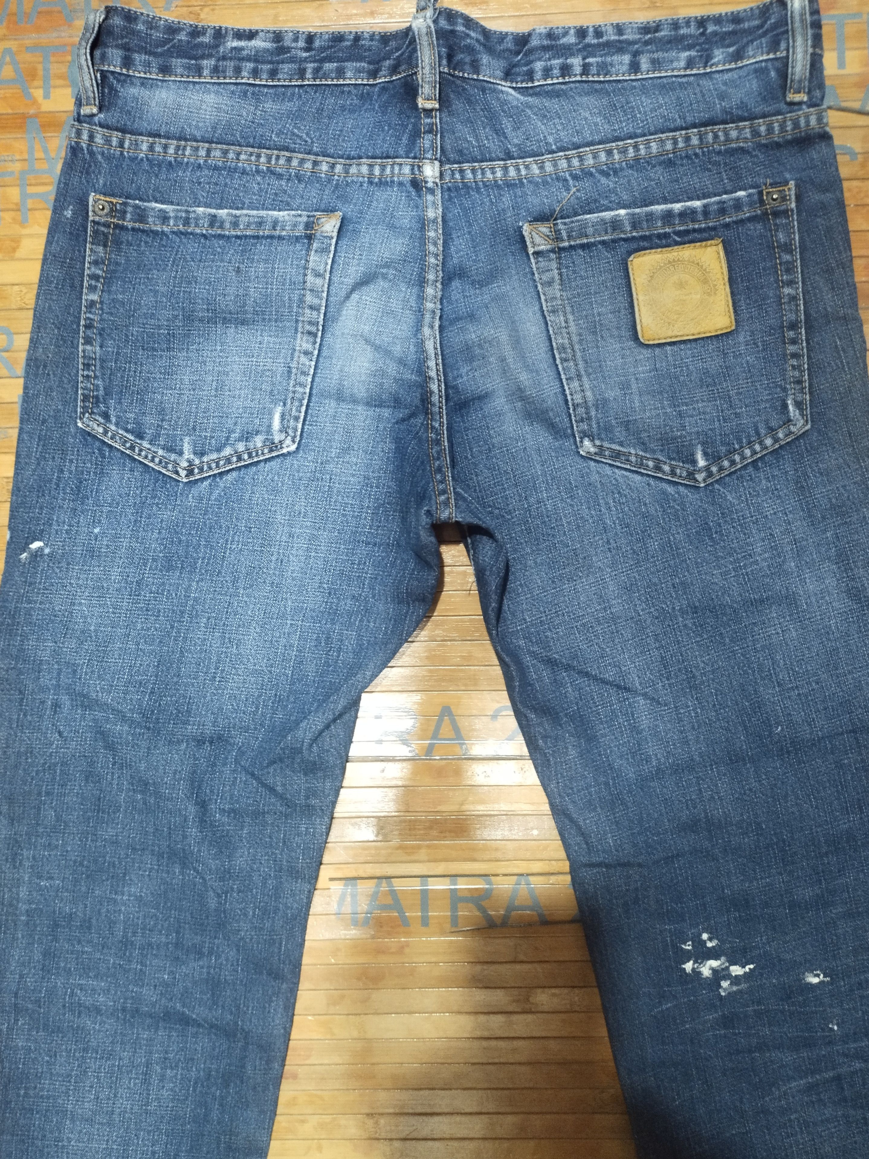 Dsquared2 × Vintage Dsquared Vintage " Distressed Drnim Sz 36" Size US 36 / EU 52 - 11 Thumbnail