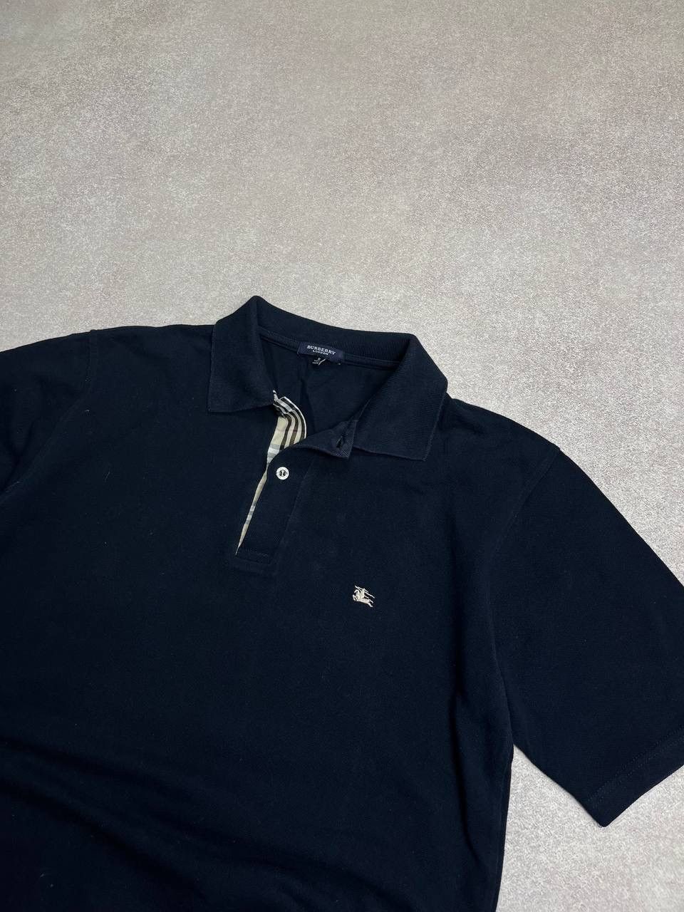 Burberry Vintage Burberry Blue Polo Shirt M Size US M / EU 48-50 / 2 - 2 Thumbnail