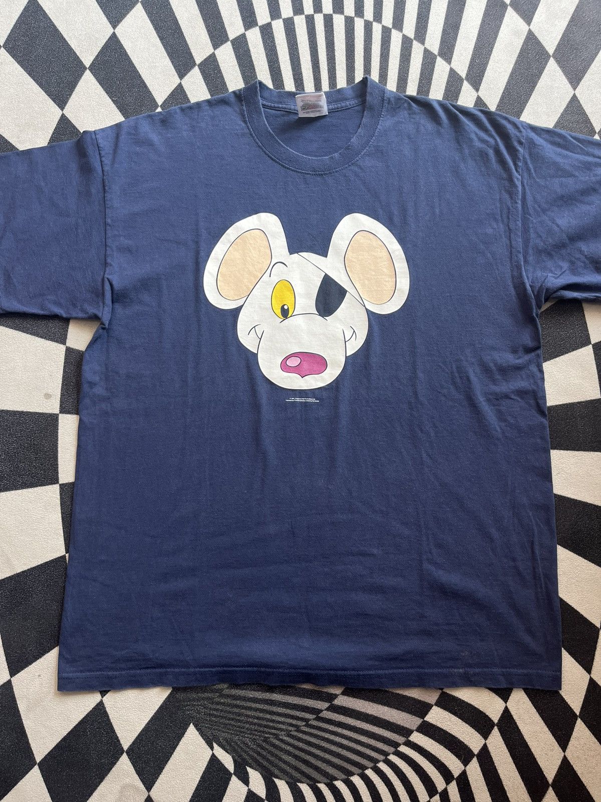 Arts & Science Vintage DANGER MOUSE Big face 90’s Tshirt Size US XL / EU 56 / 4 - 3 Thumbnail