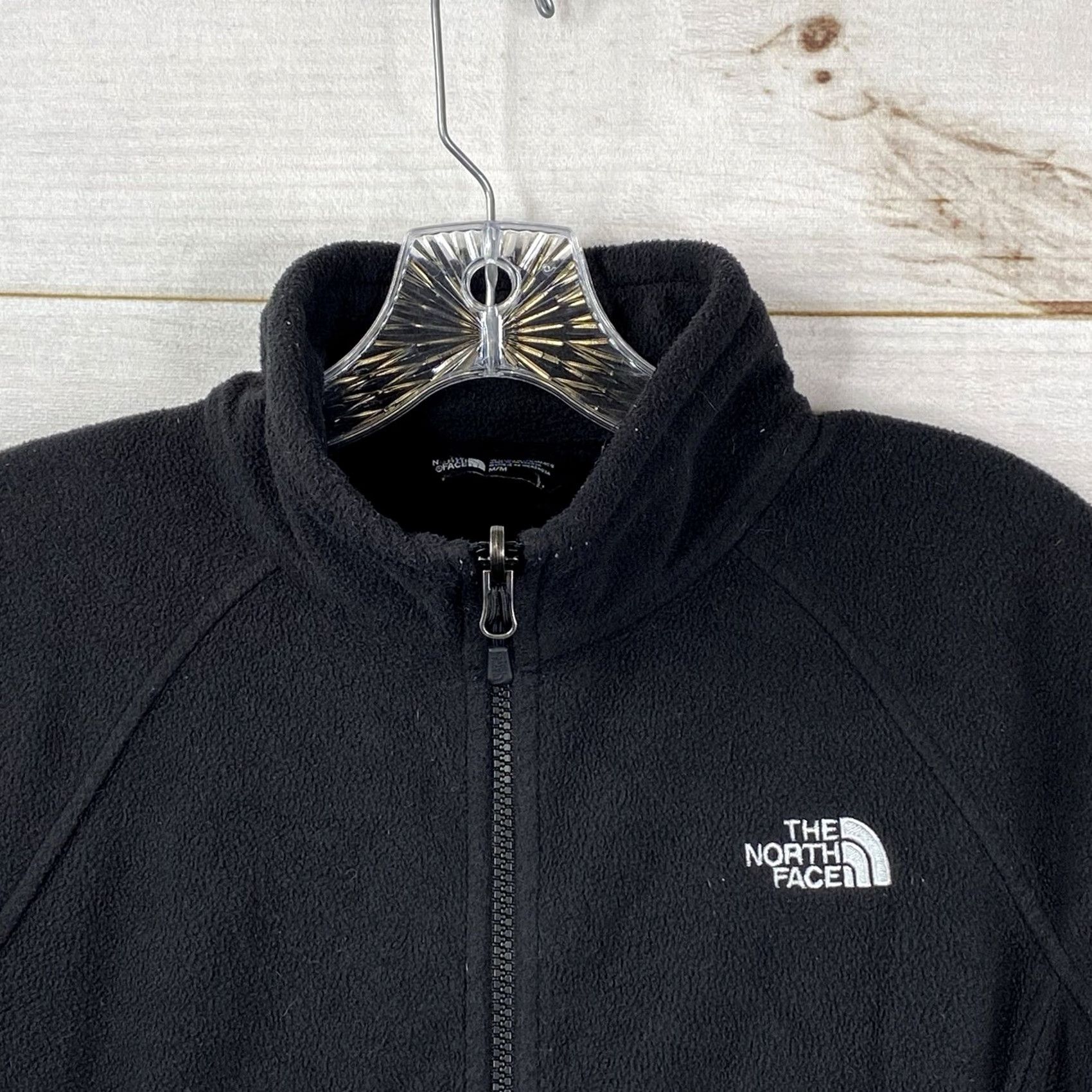 The North Face The North Face Jacket Womens M Black Fleece Full Zip Warm Winter Sweatshirt Size M / US 6-8 / IT 42-44 - 3 Thumbnail