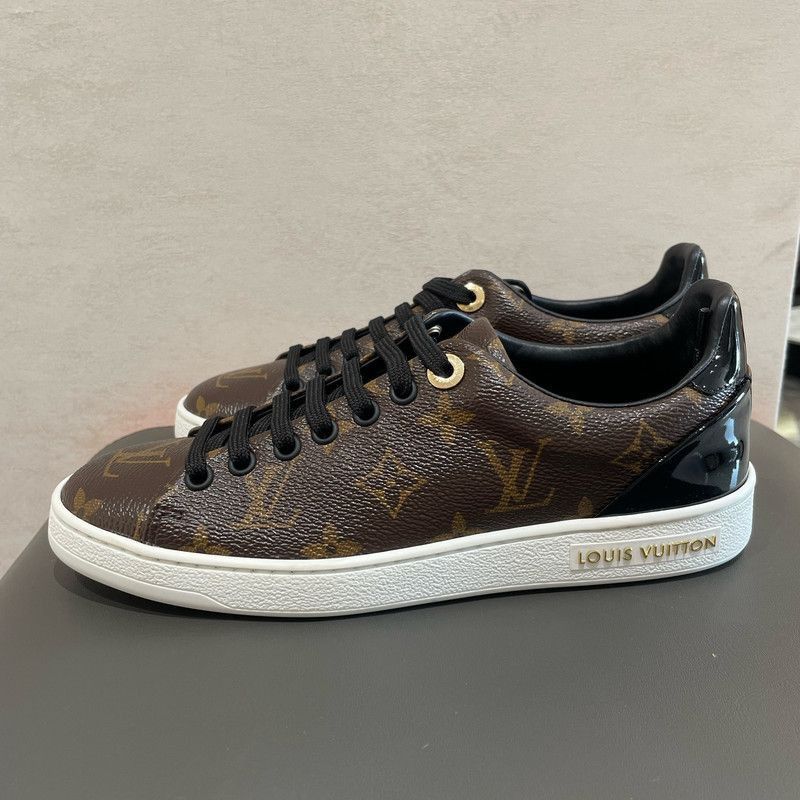 Louis Vuitton Louis Vuitton Frontrow Monogram Low-Top Sneakers -2505 Size US 8 / IT 38 - 1 Thumbnail