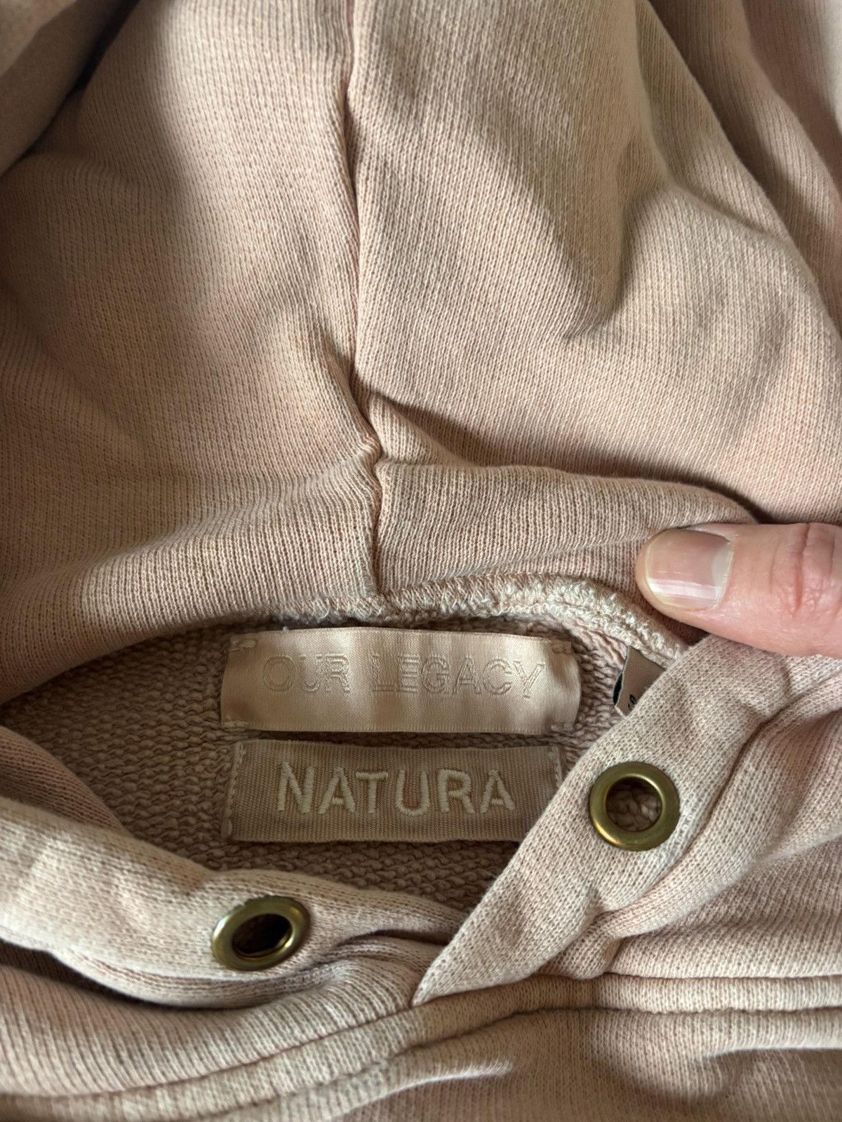 Our Legacy Our Legacy Workshop Natura Pale Pink Hoodie Size US L / EU 52-54 / 3 - 5 Thumbnail