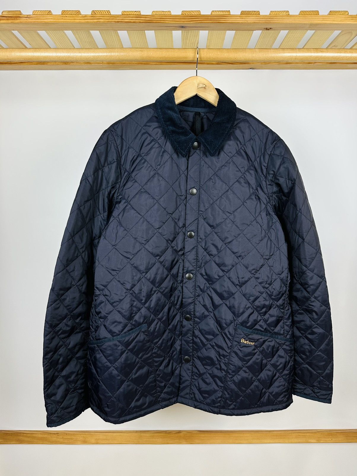 Barbour Barbour Heritage Liddesdale Quilted Blue Jacket Size M Size US M / EU 48-50 / 2 - 1 Thumbnail