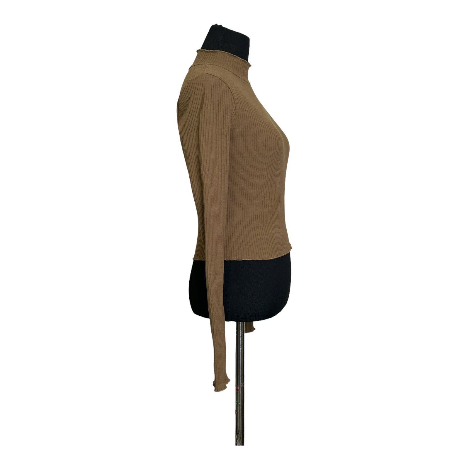 Good American Good American Mock Neck Long Sleeve Fitted Sweater Size M Size M / US 6-8 / IT 42-44 - 7 Thumbnail