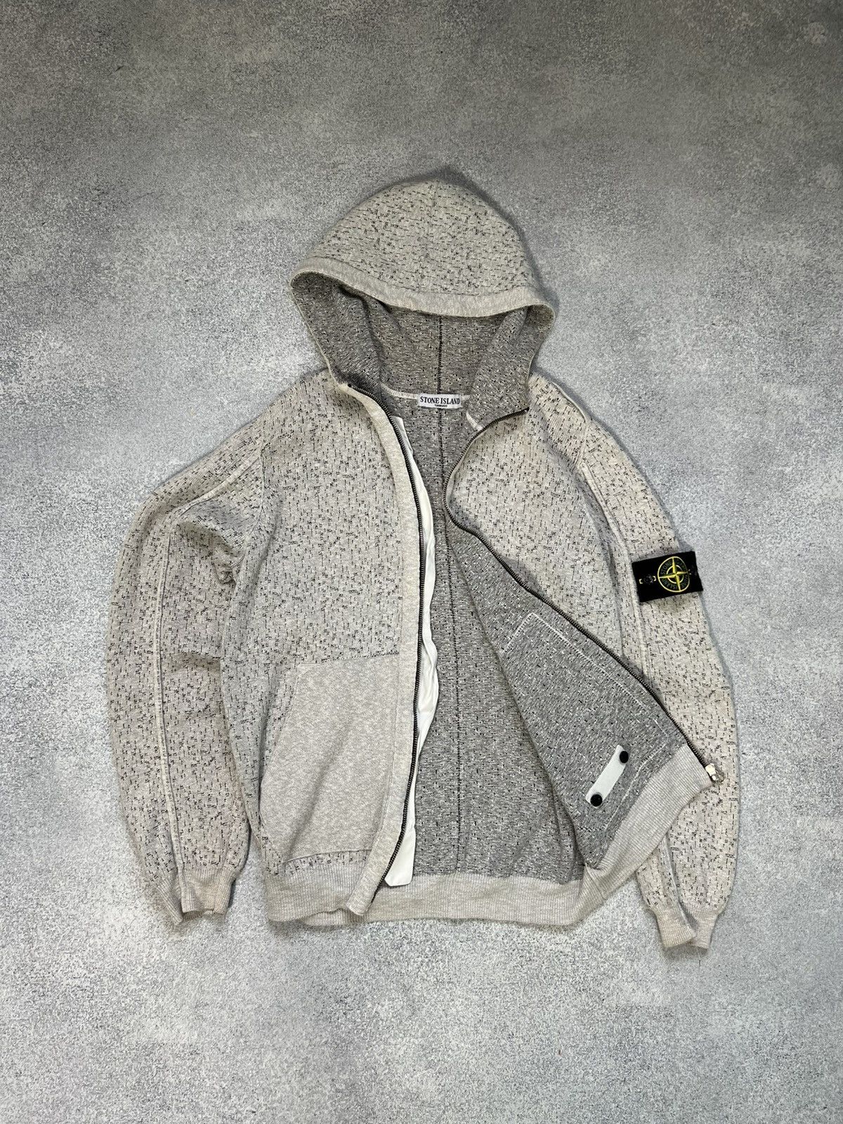 Massimo Osti × Stone Island STONE ISLAND zip Sweater Cotton Heavy