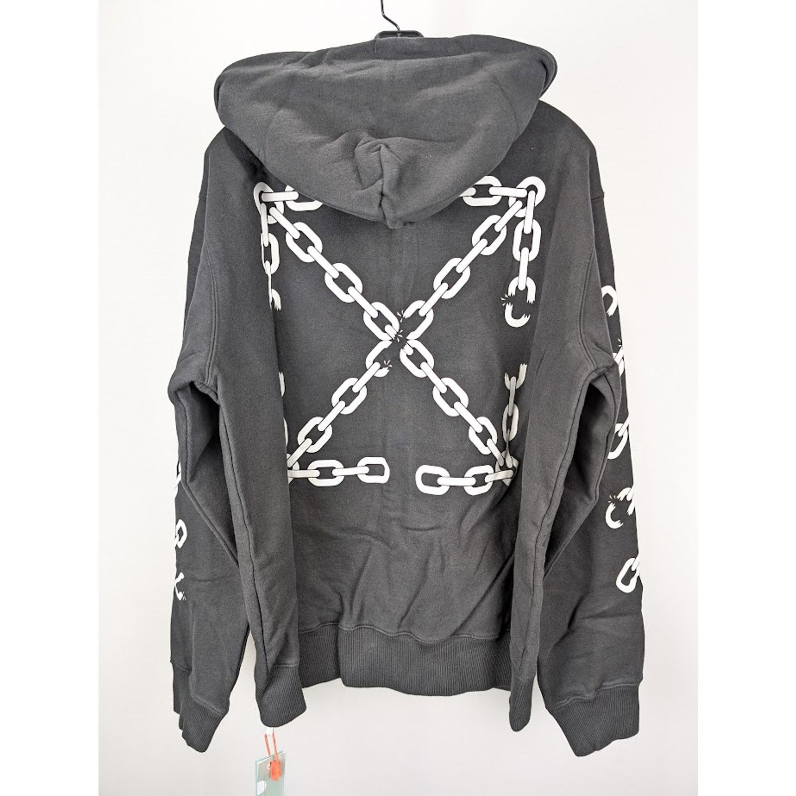 Off-White o1rshd1 Chain Arr Slim Zip Hoodie in Black/White Size US XXL / EU 58 / 5 - 17 Thumbnail