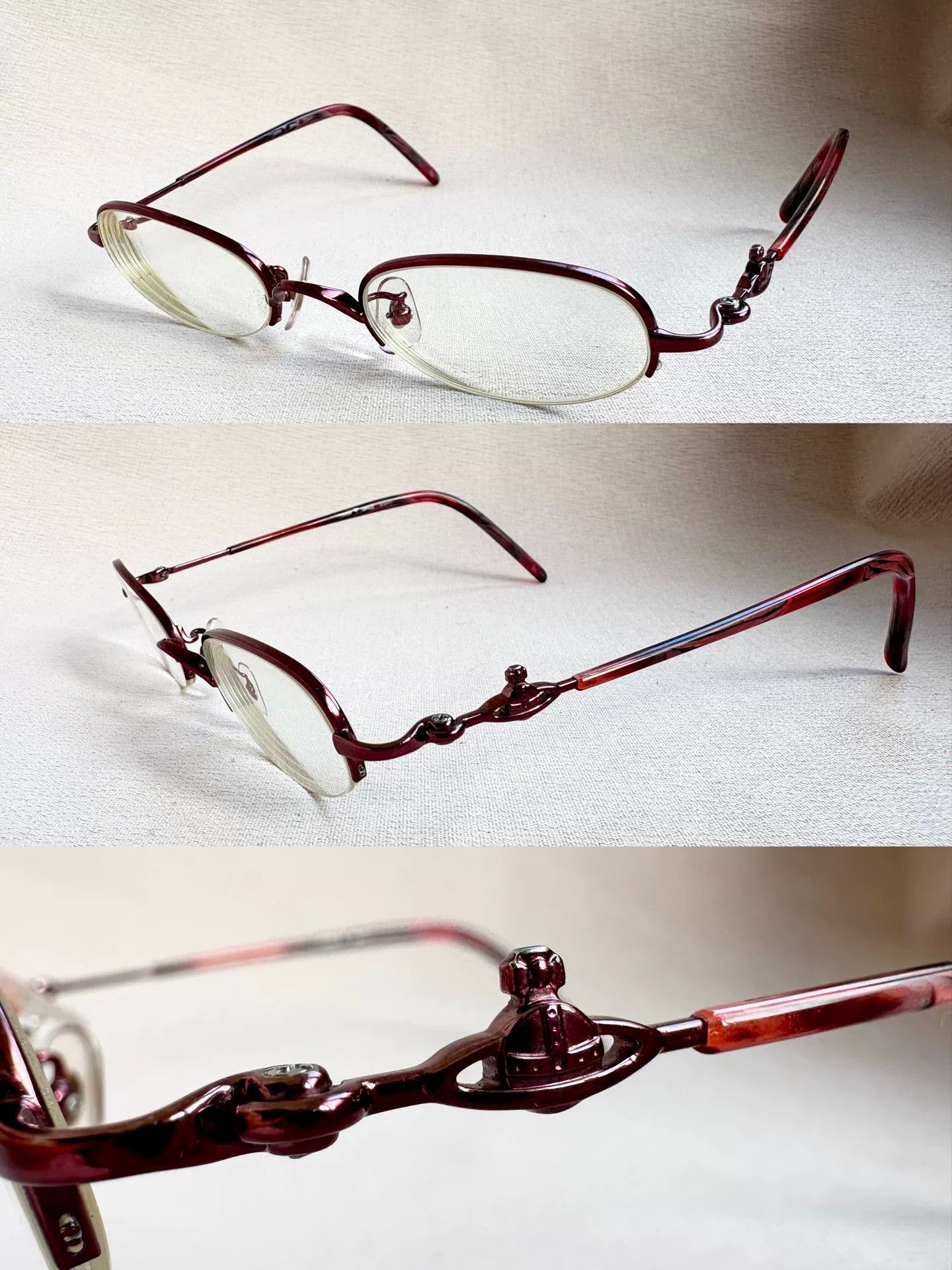 Vivienne Westwood Vivienne Westwood Vintage Red Saturn Glasses Size ONE SIZE - 1 Thumbnail