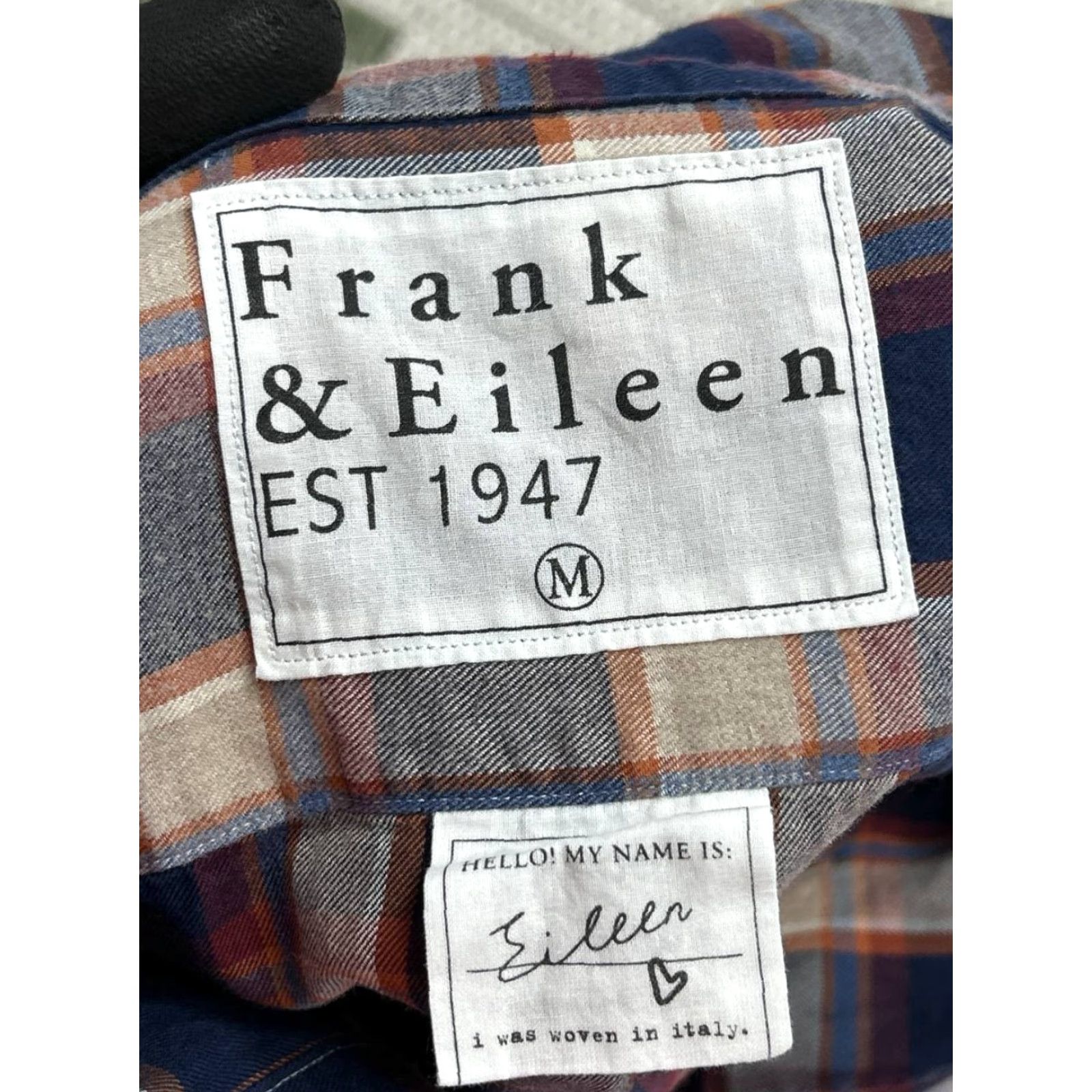 Frank & Eileen Frank & Eileen Shirt Womens Medium Multicolor Cotton Knit Blouse Blouse Long Sleeve Button Collared Casual Spring Summer Fall Mens Womens Girls Boys Size M / US 6-8 / IT 42-44 - 3 Thumbnail